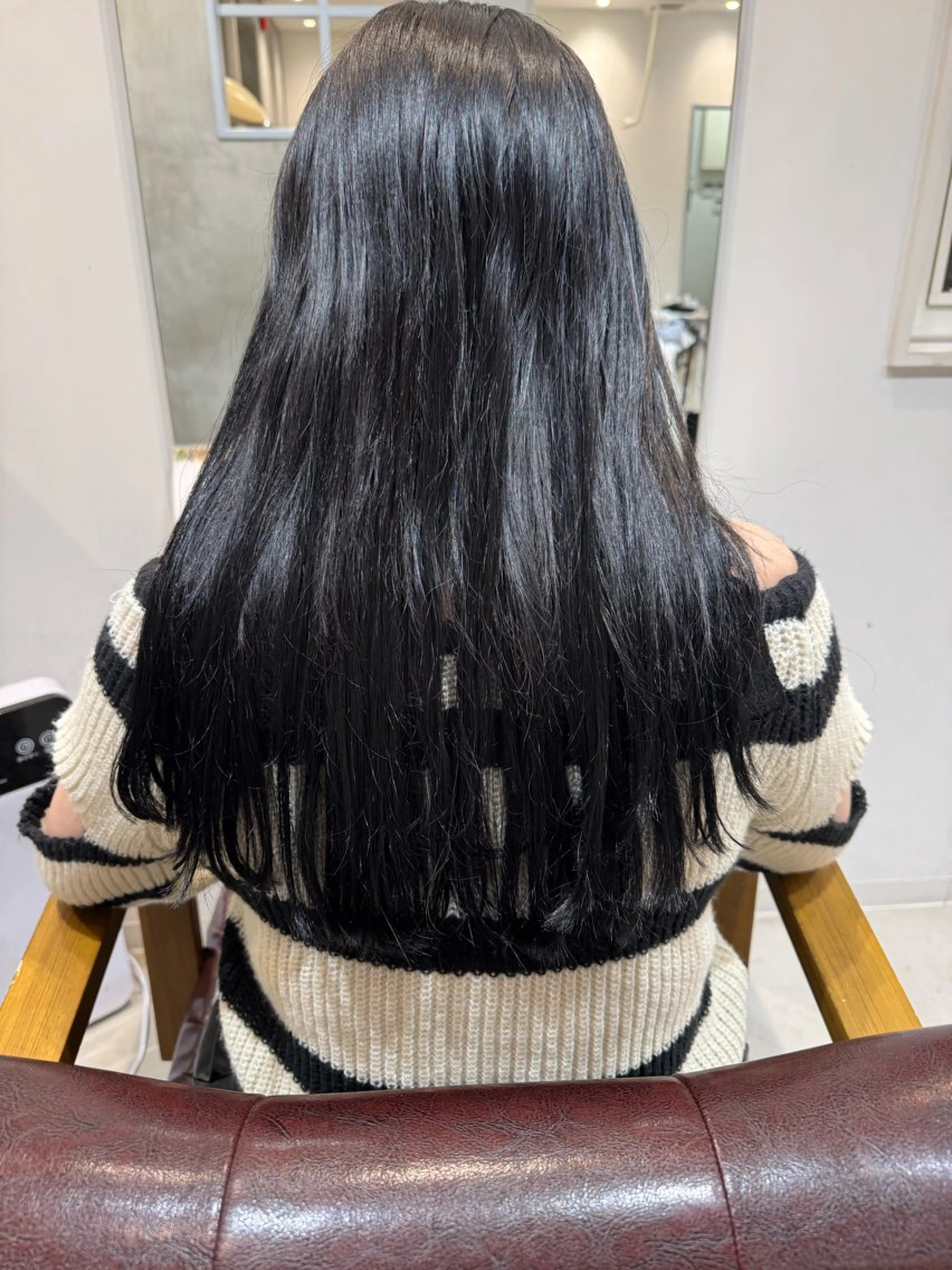 ロング カラー バレイヤージュ ベージュカラー ブリーチ ブロンド ケアブリーチ hono/ブリーチ /Lote.一宮のヘアスタイル