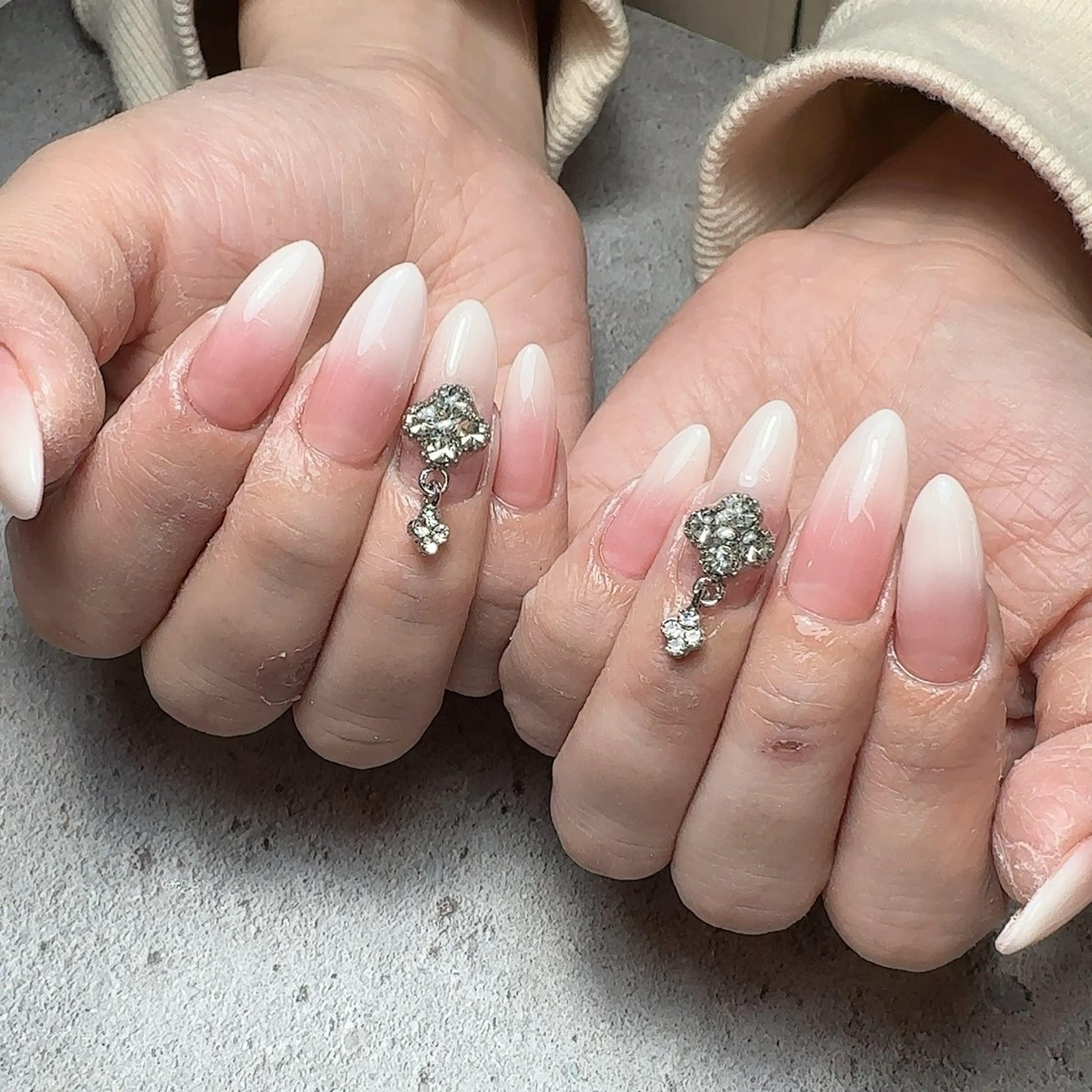 ネイル アートネイル ハート マグネットネイル 持ち込み ニュアンスネイル ハンドネイル nail salon    Mimiy..所属・Nailsalon Mimiy..♡のネイルデザイン
