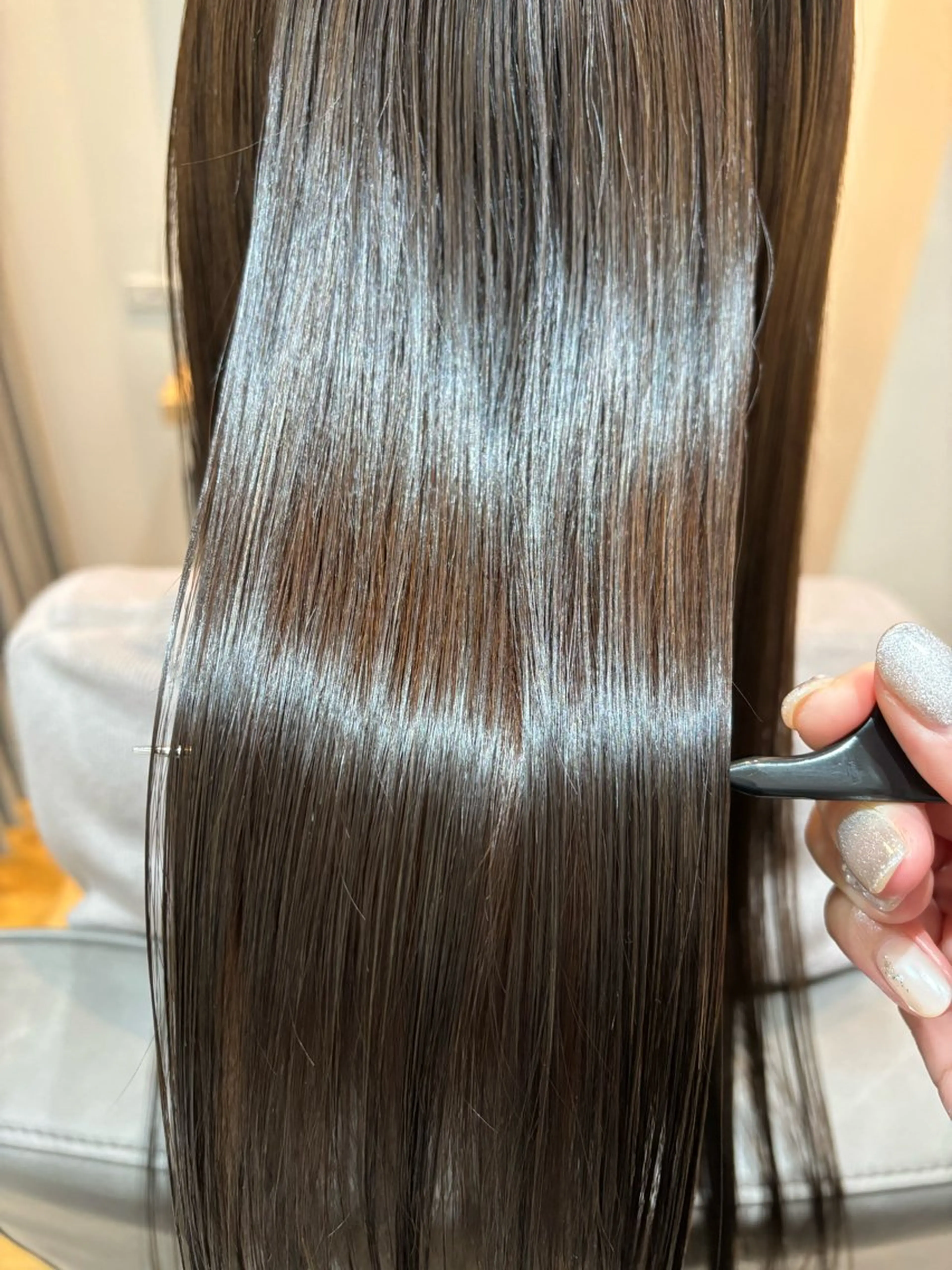 ロング 髪質改善 トリートメント ヘアカラー トリートメント Atre.所属・🤍美髪縮毛/髪質 改善/池上夏凜🤍のヘアスタイル