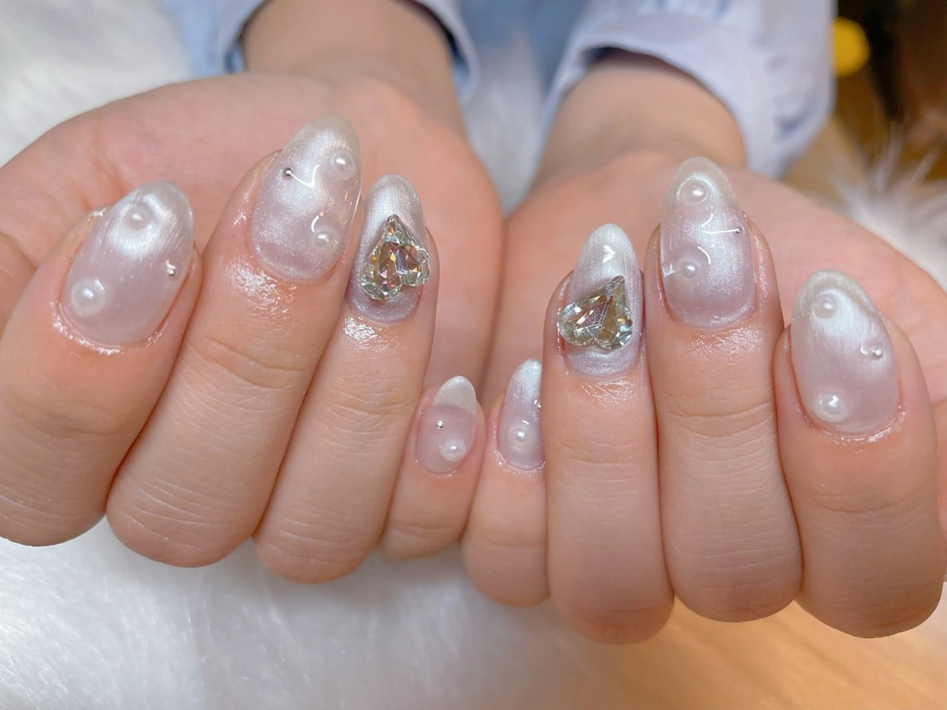 ネイル ジェルネイル ハート エン Nail salonのネイルデザイン