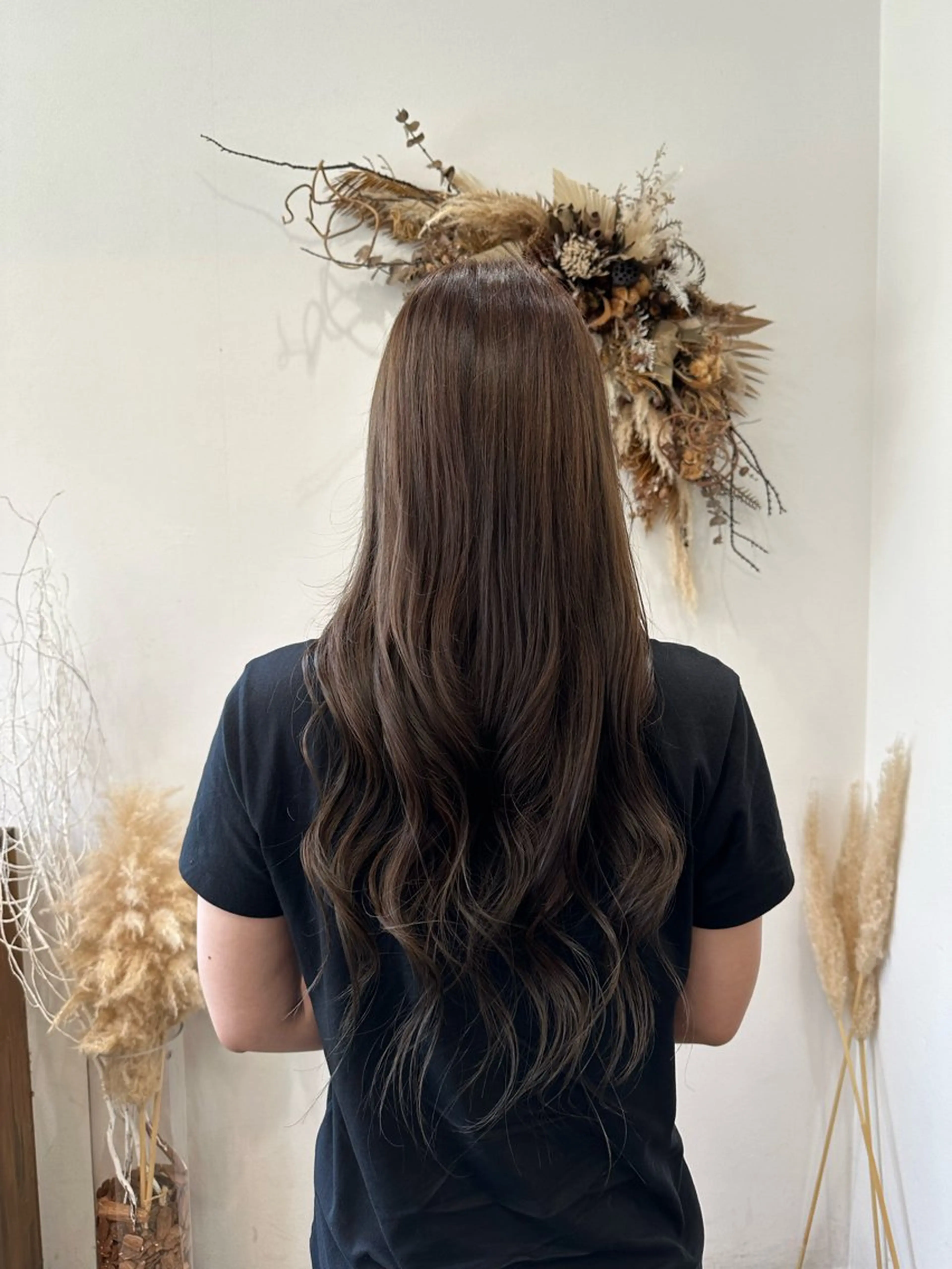 ロング カラー ヘアアレンジ ベージュカラー 岩本みるか/ 暖色カラー/ベージュのヘアスタイル