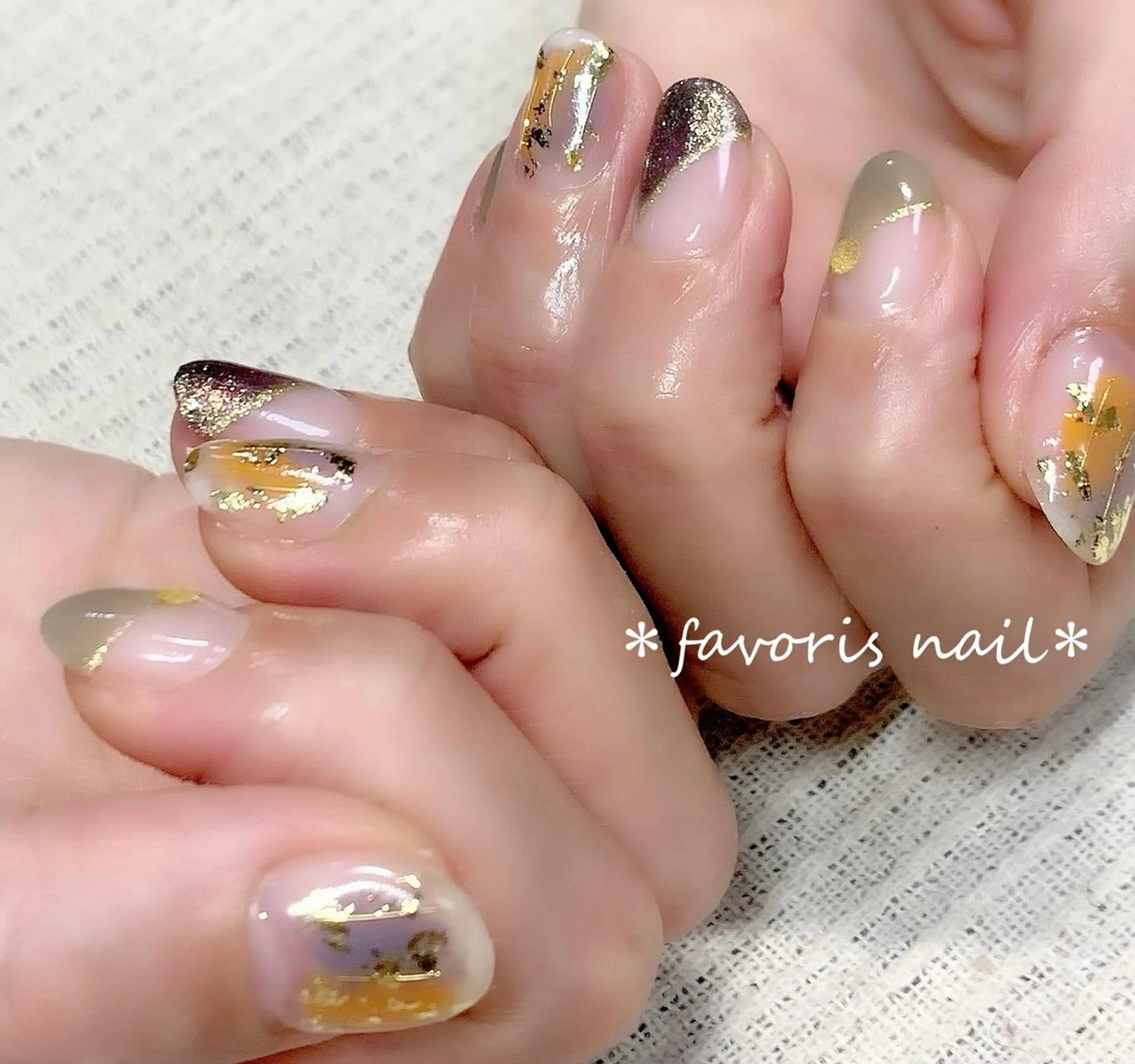 ネイル ハンドネイル favoris nail🌼のネイルデザイン