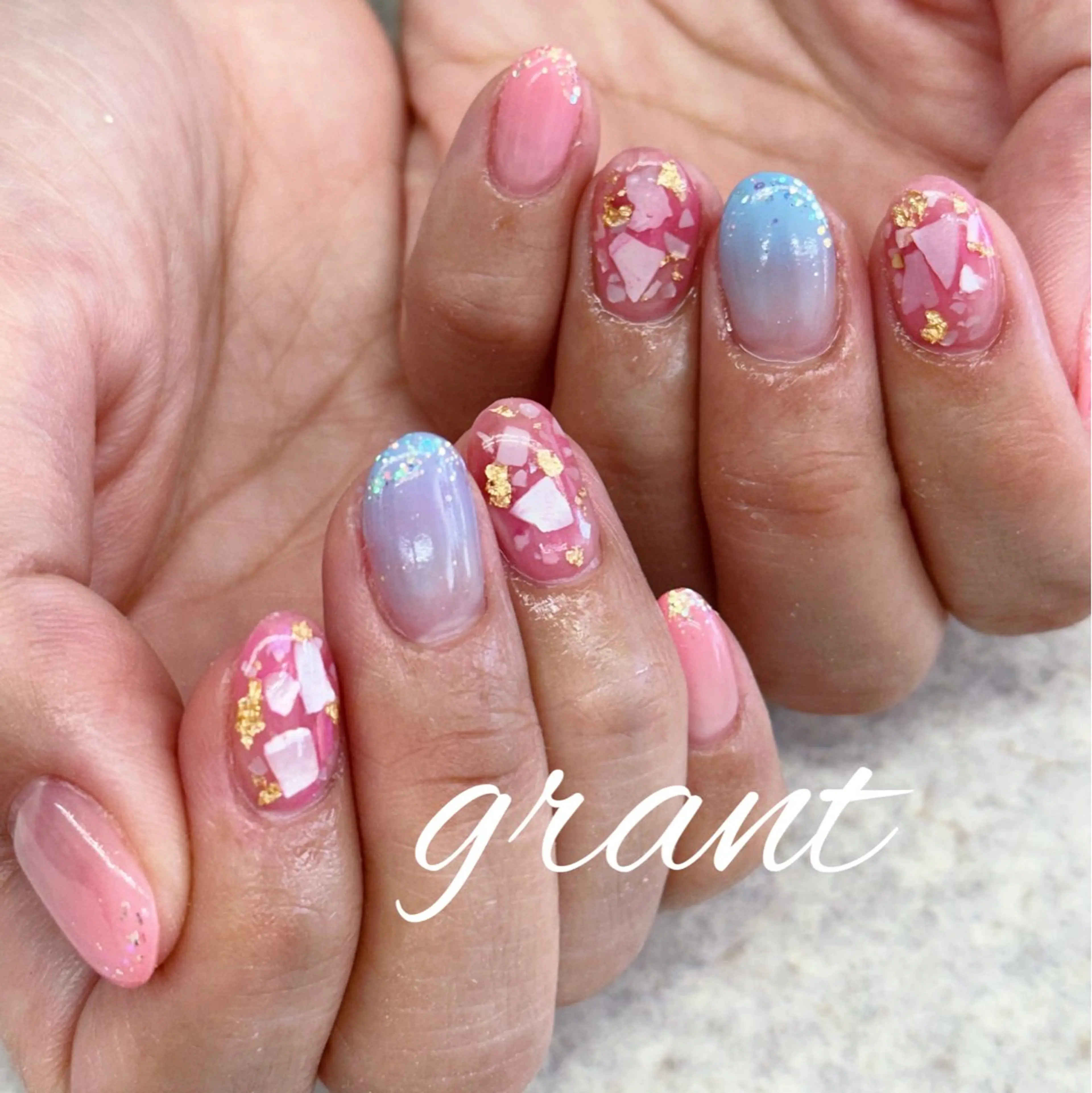 ネイル グラデーション 夏ネイル ハンドネイル nail salon grant所属・nailsalon grantのネイルデザイン