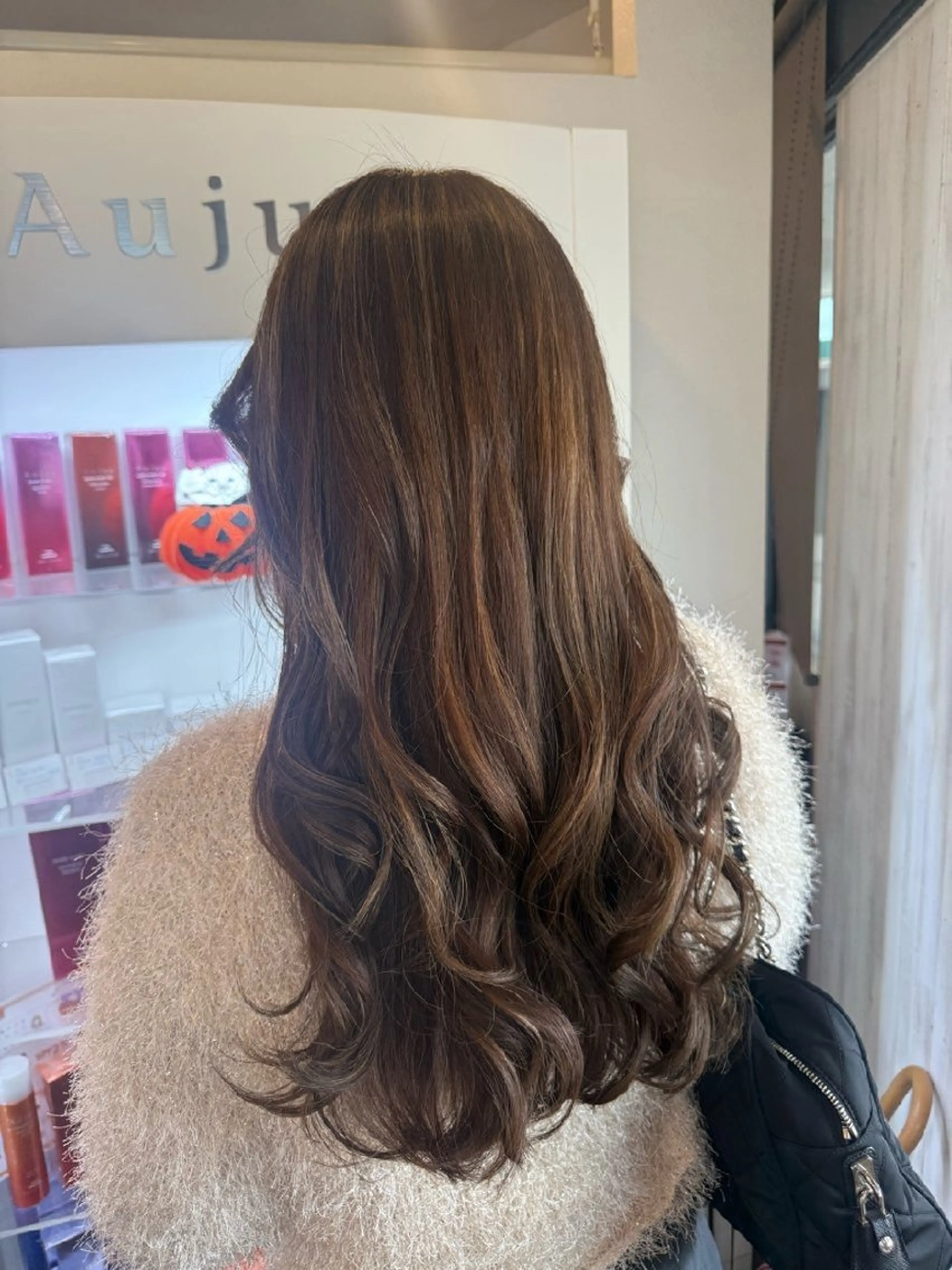 ロング カラー カット ヘアカラー トリートメント MOLLA 浅香山店所属・谷口ゆめ/縮毛矯正/ カット/美眉ワックスのヘアスタイル