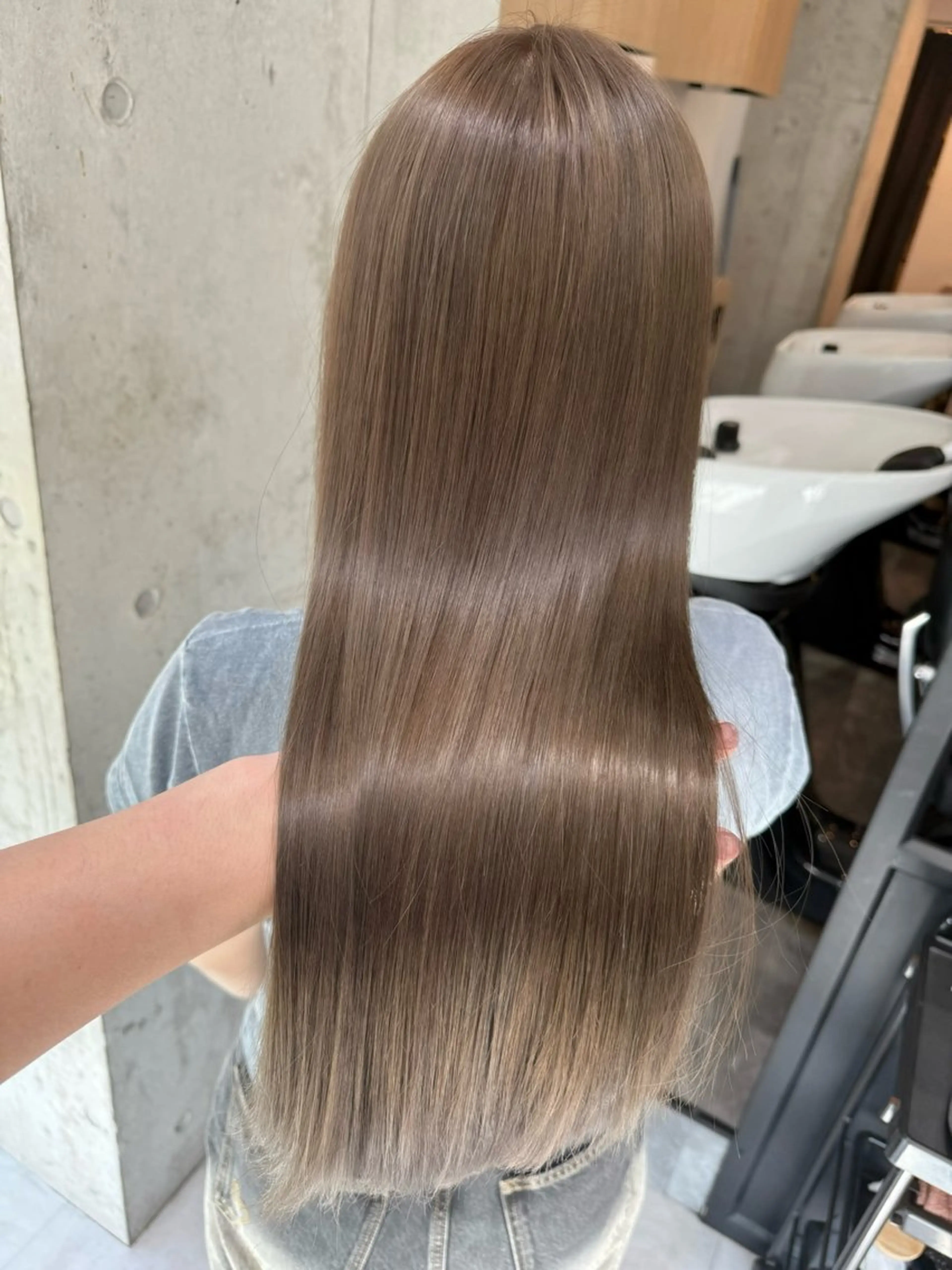 セミロング カット ヘアカラー トリートメント ✨似合わせカット/ 艶カラー恵比寿✨のヘアスタイル