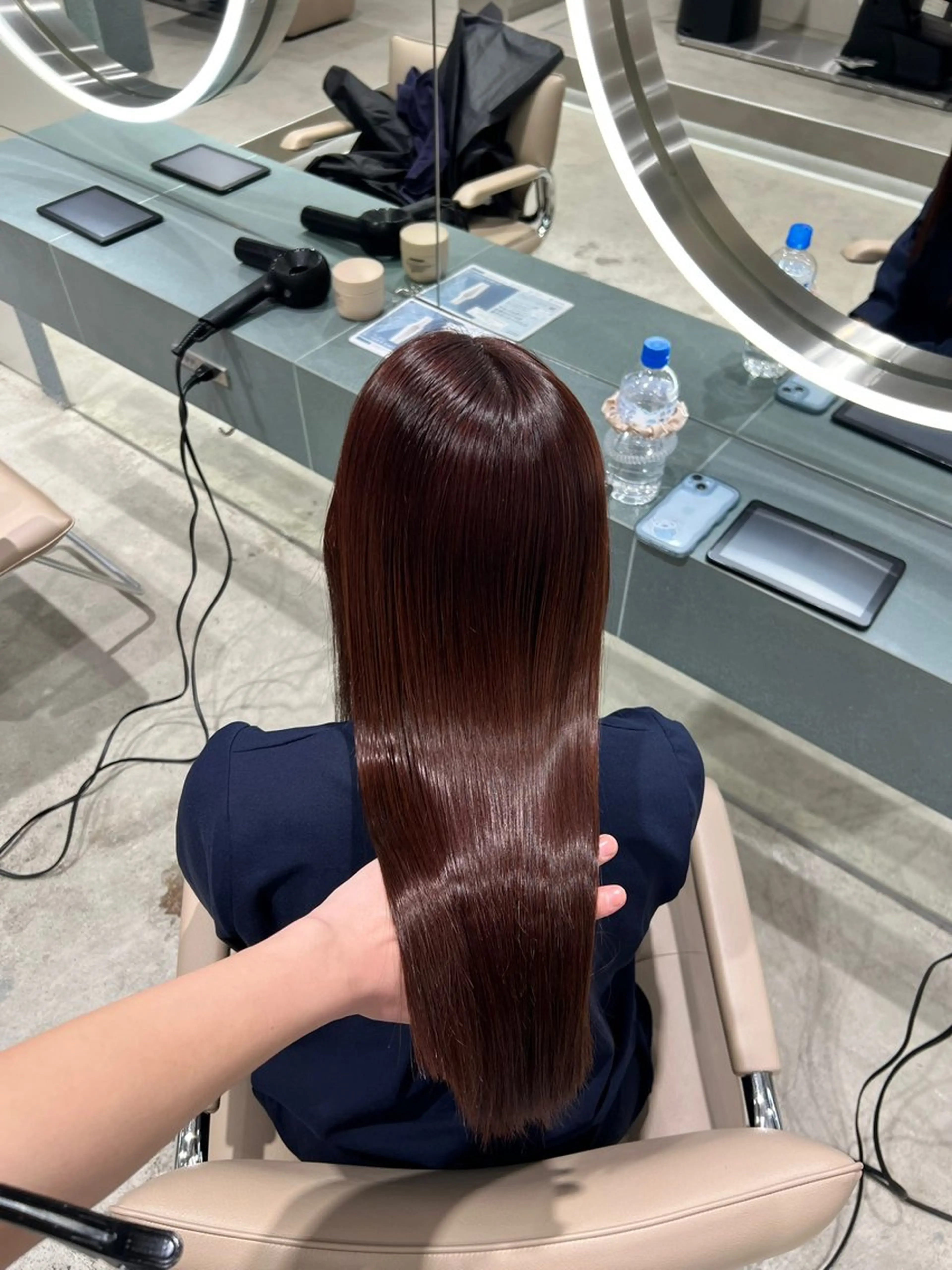 ミディアム カラー ヘアカラー トリートメント ✨髪質改善 縮毛矯正 艶髪 立川 コウキ✨のヘアスタイル