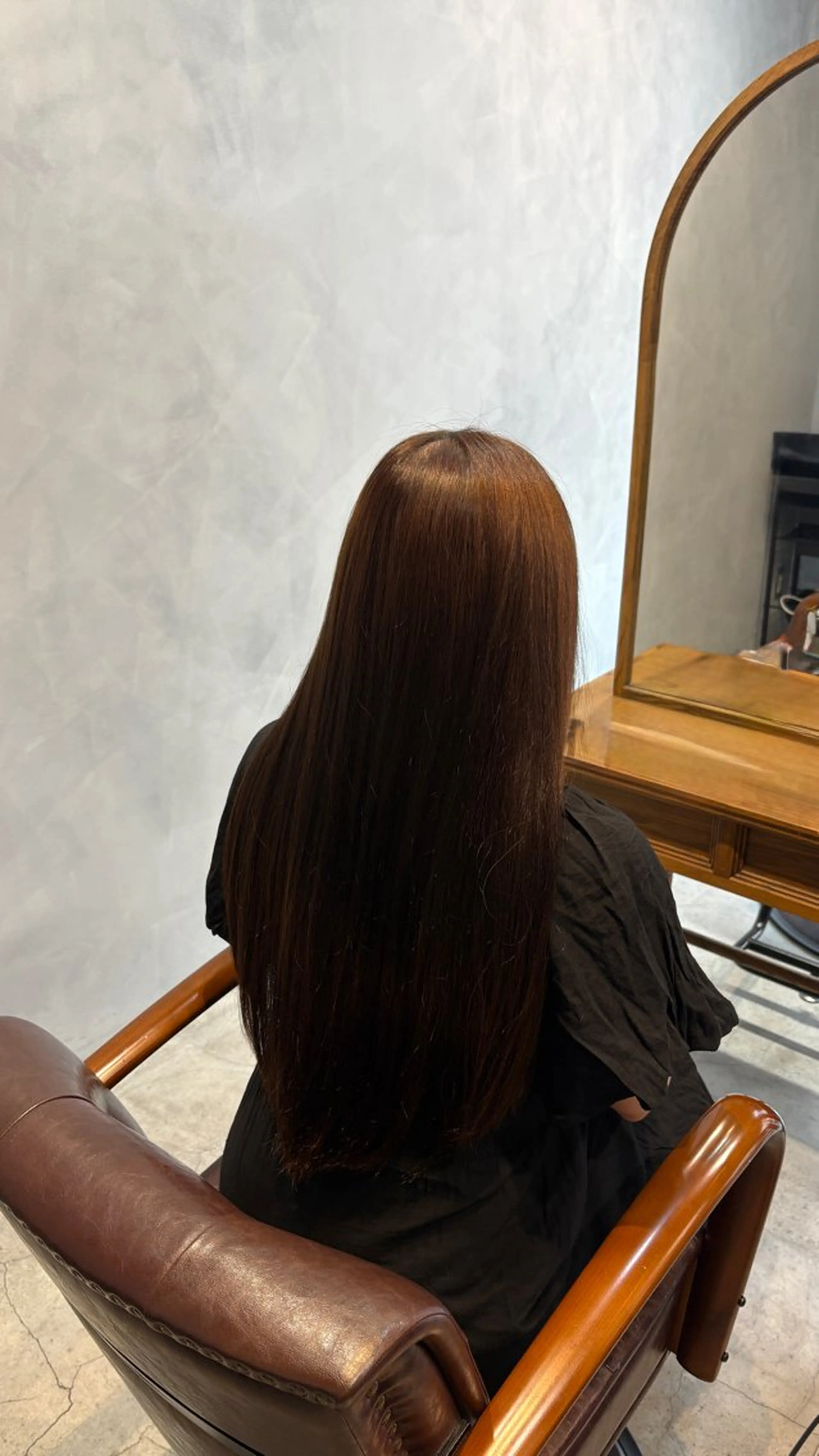 ロング 縮毛矯正 縮毛矯正 りん/神楽坂 English okのヘアスタイル