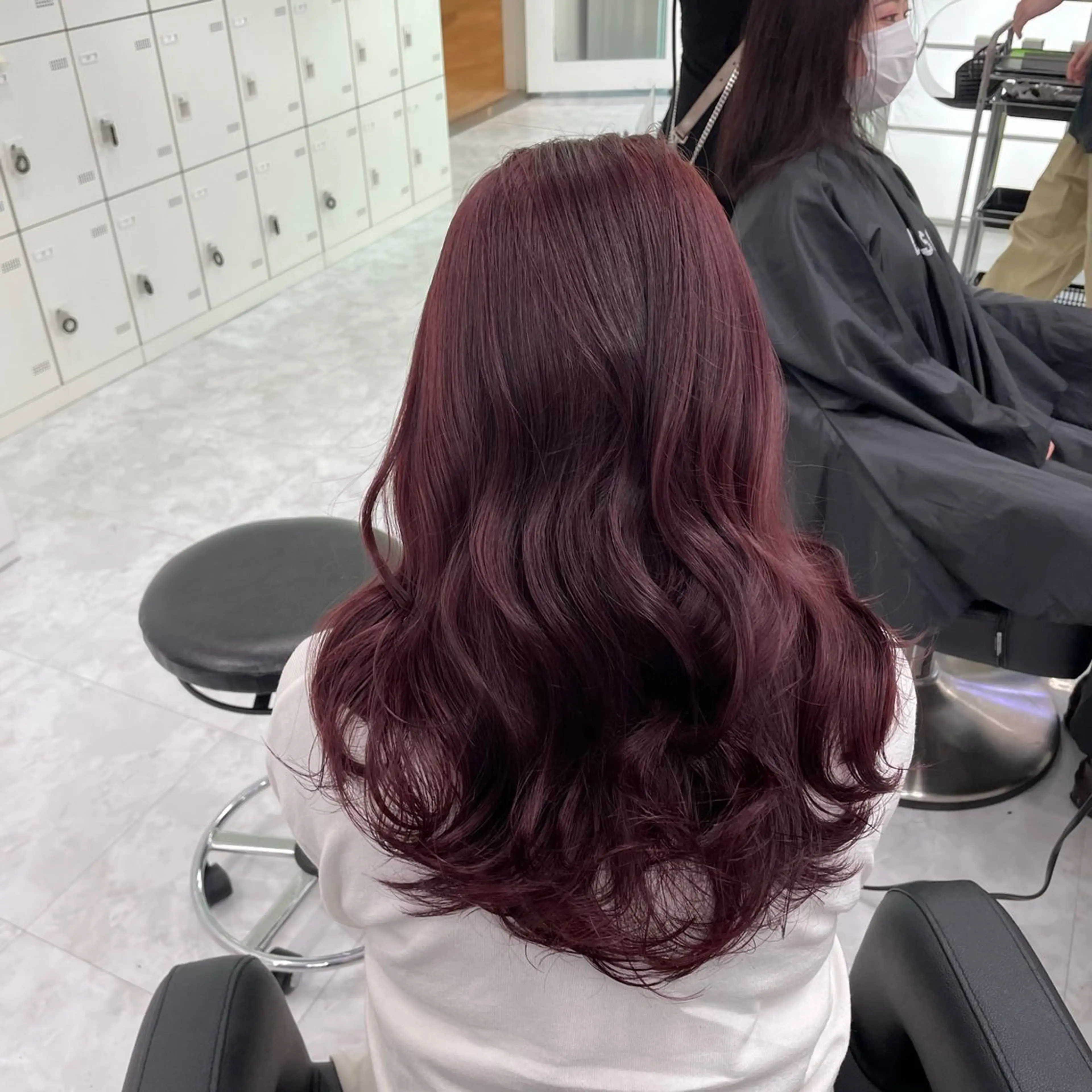 セミロング カラー 大人っぽ♡上品な暖色 ♡ブリーチなし♡のヘアスタイル