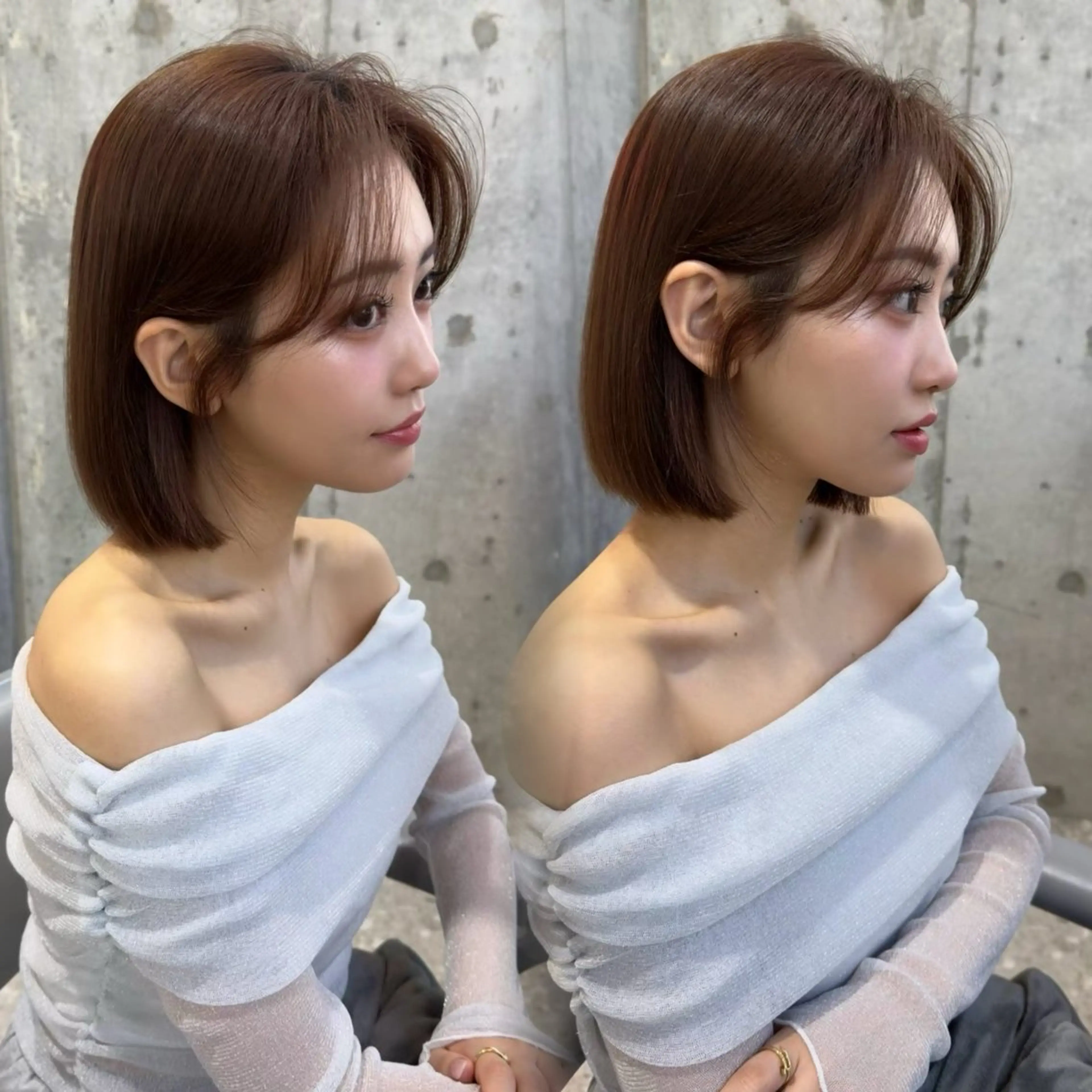 首もとスッキリ🌟ナチュラルボブにしたい方💗【無料練習モデル】 カット+トリートメント(ボブ) ¥0〜の写真