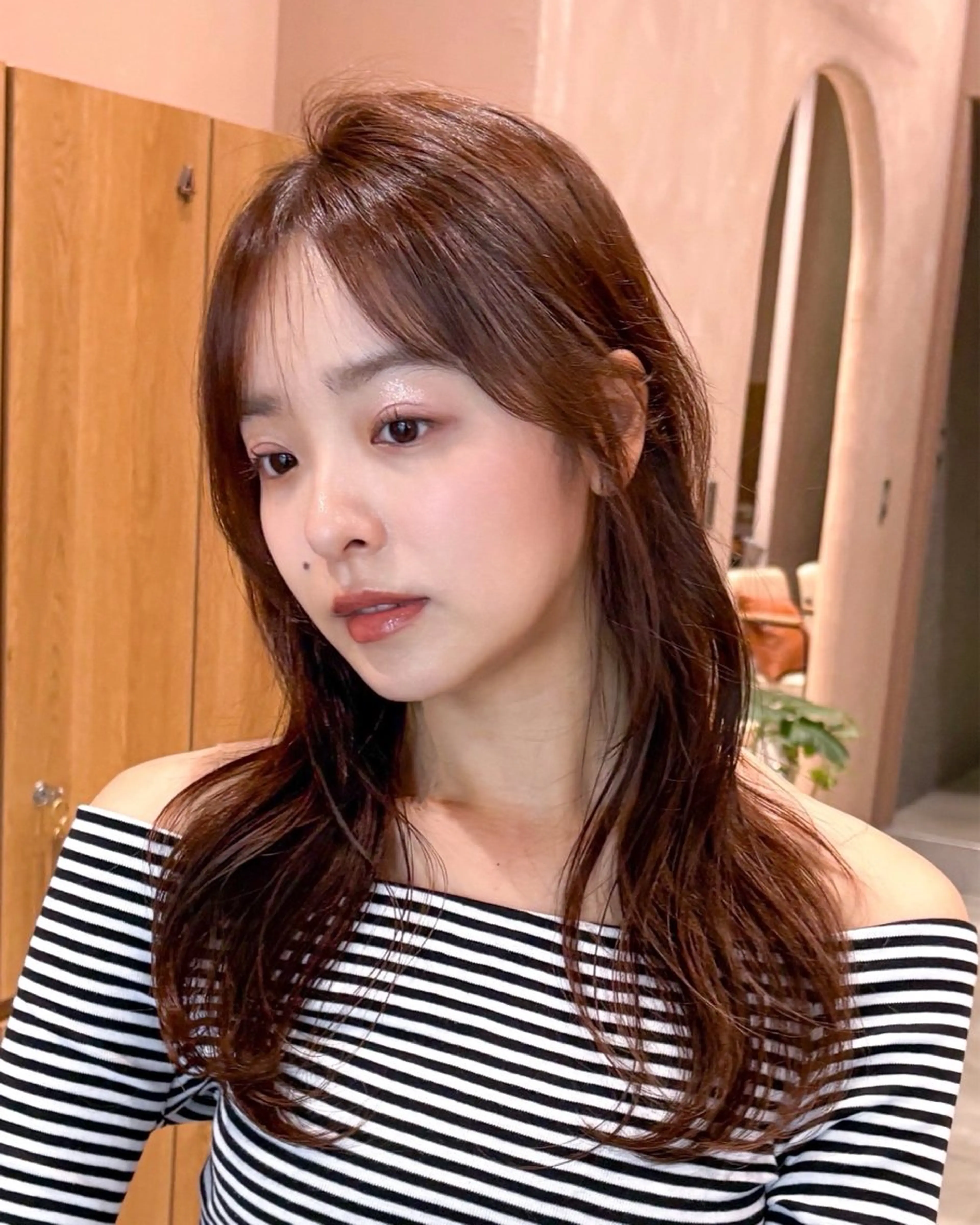 セミロング 🍏あおい 🍏 似合わせカラーのヘアスタイル