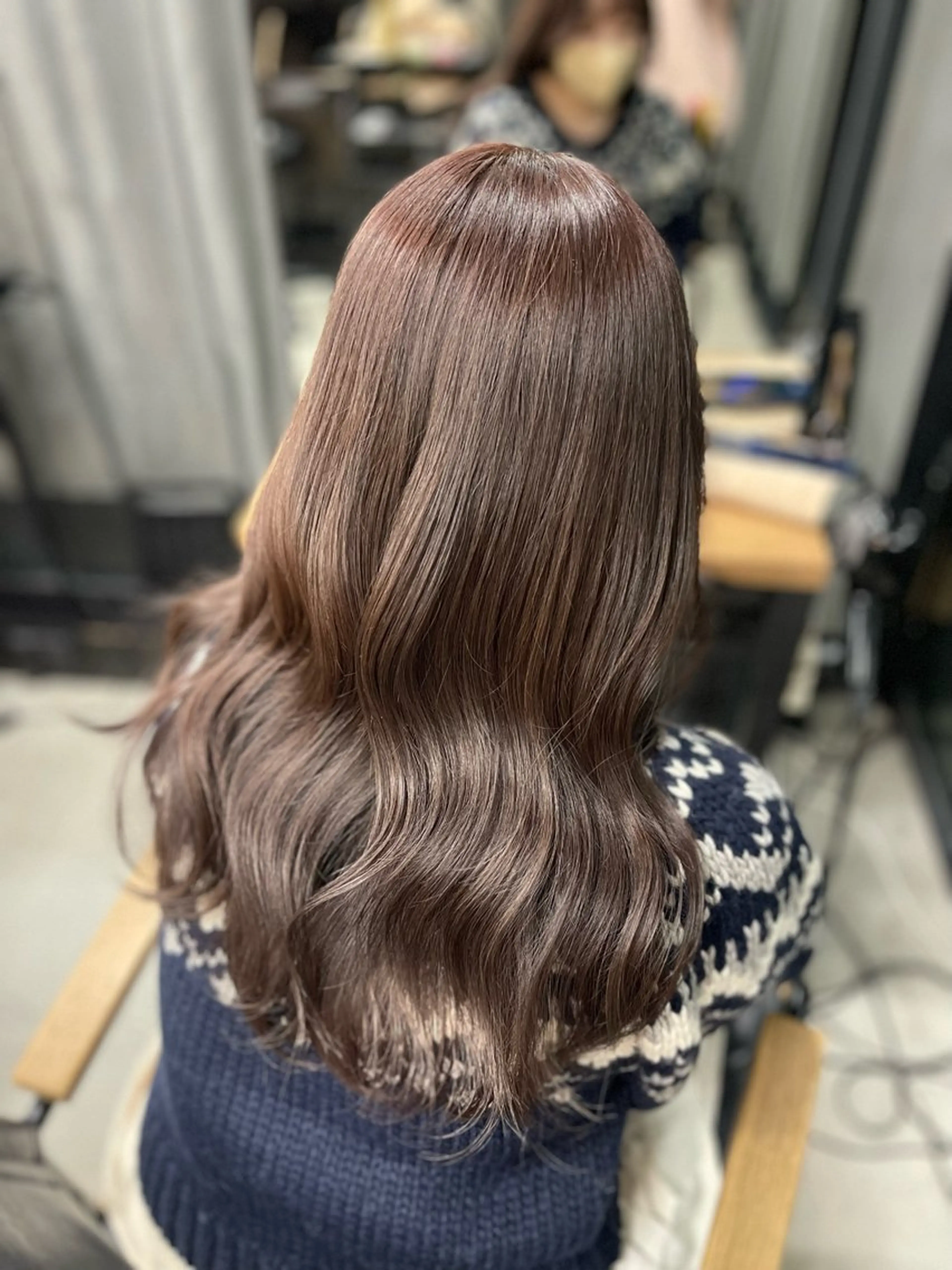ロング カラー きなみ いく🎀透明感カラーのヘアスタイル