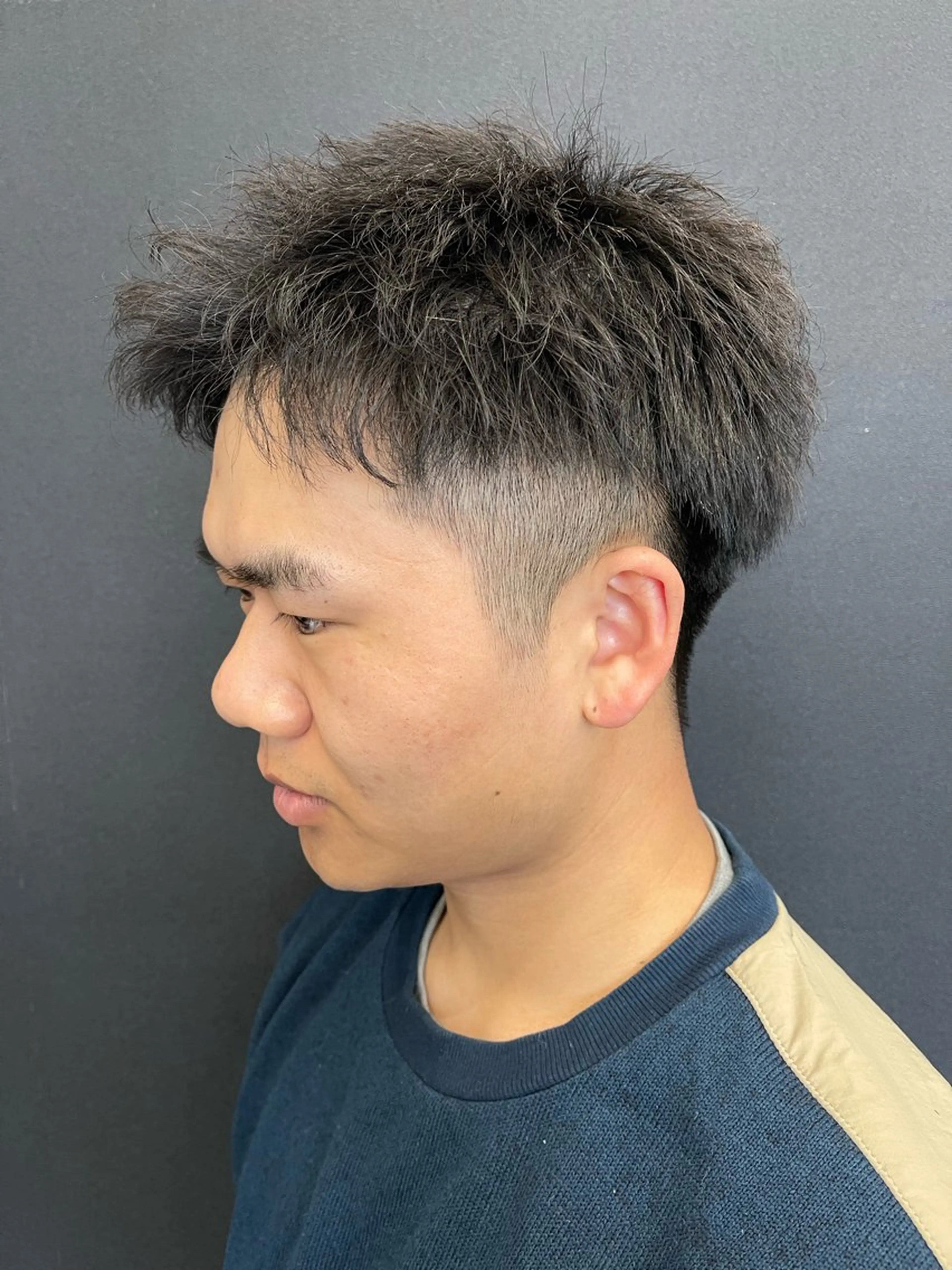 ショート パーマ メンズ ビジネス カット トリートメント beautystadium529所属・高橋 裕利のヘアスタイル