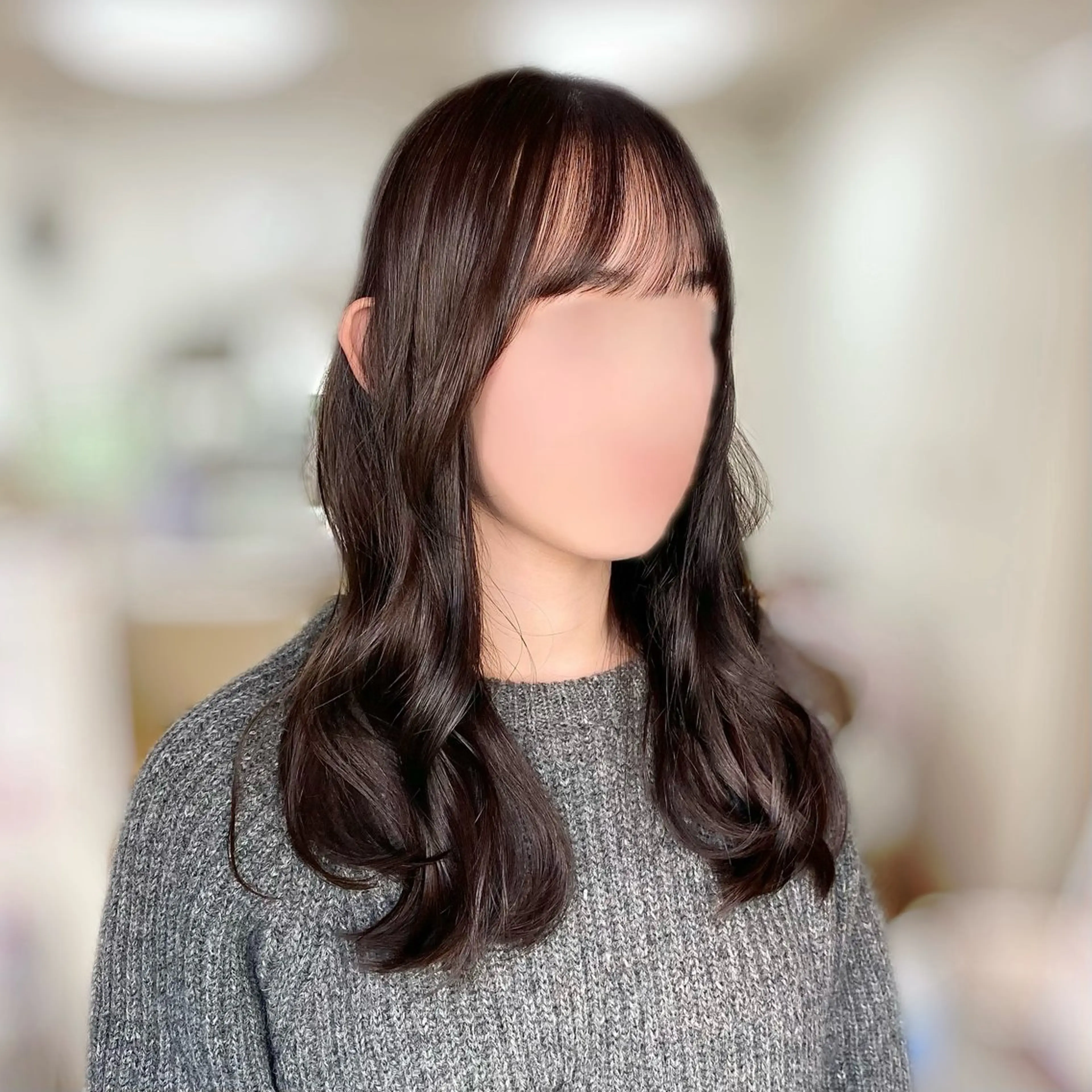 ロング カラー 透明感カラー グレージュ ラベンダーカラー ラベンダーグレージュ ラベンダーグレー カット ヘアカラー トリートメント 🥣 hashi 🛋️のヘアスタイル