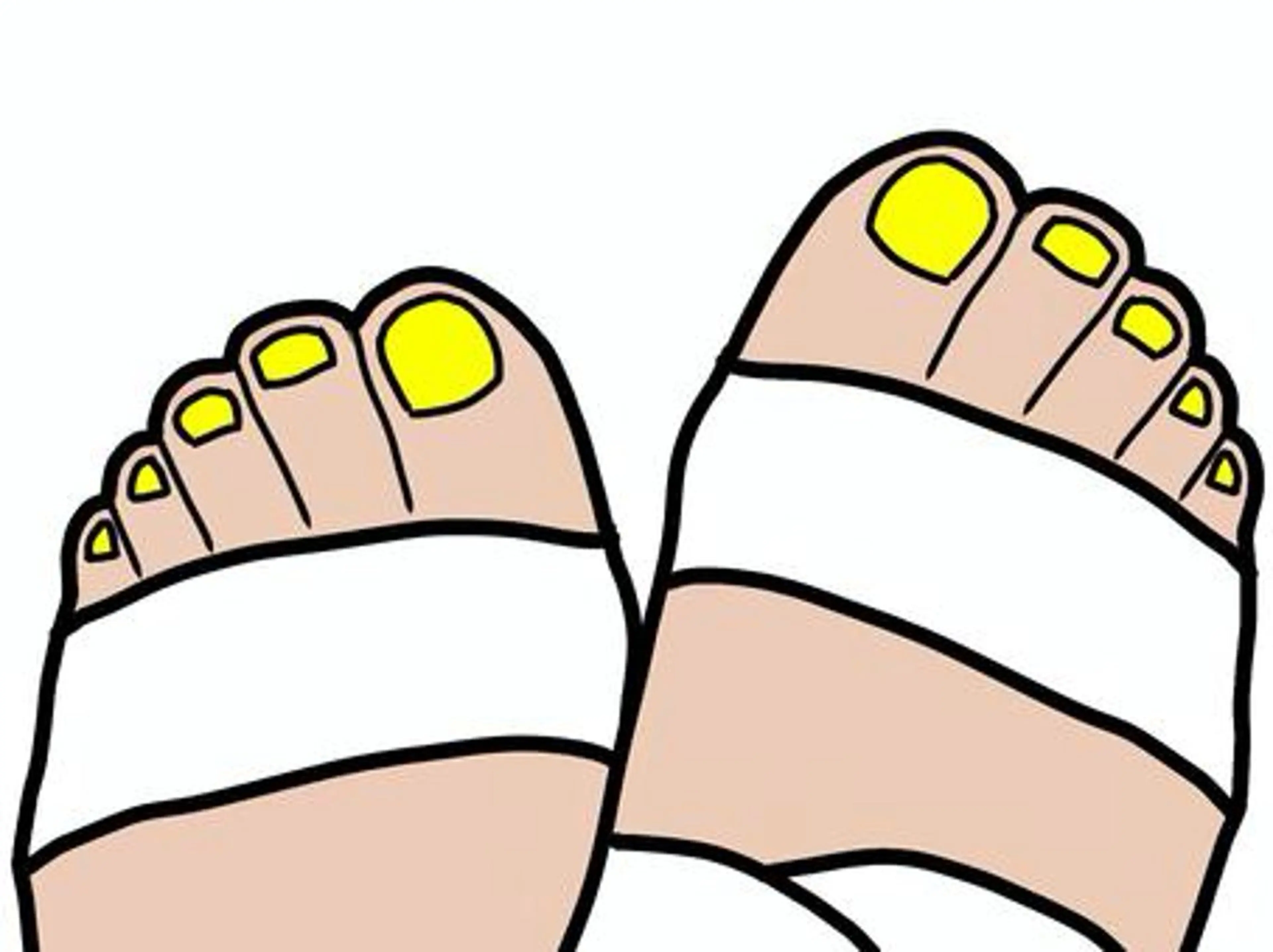 フットネイルワンカラー(フットバス付き)の写真