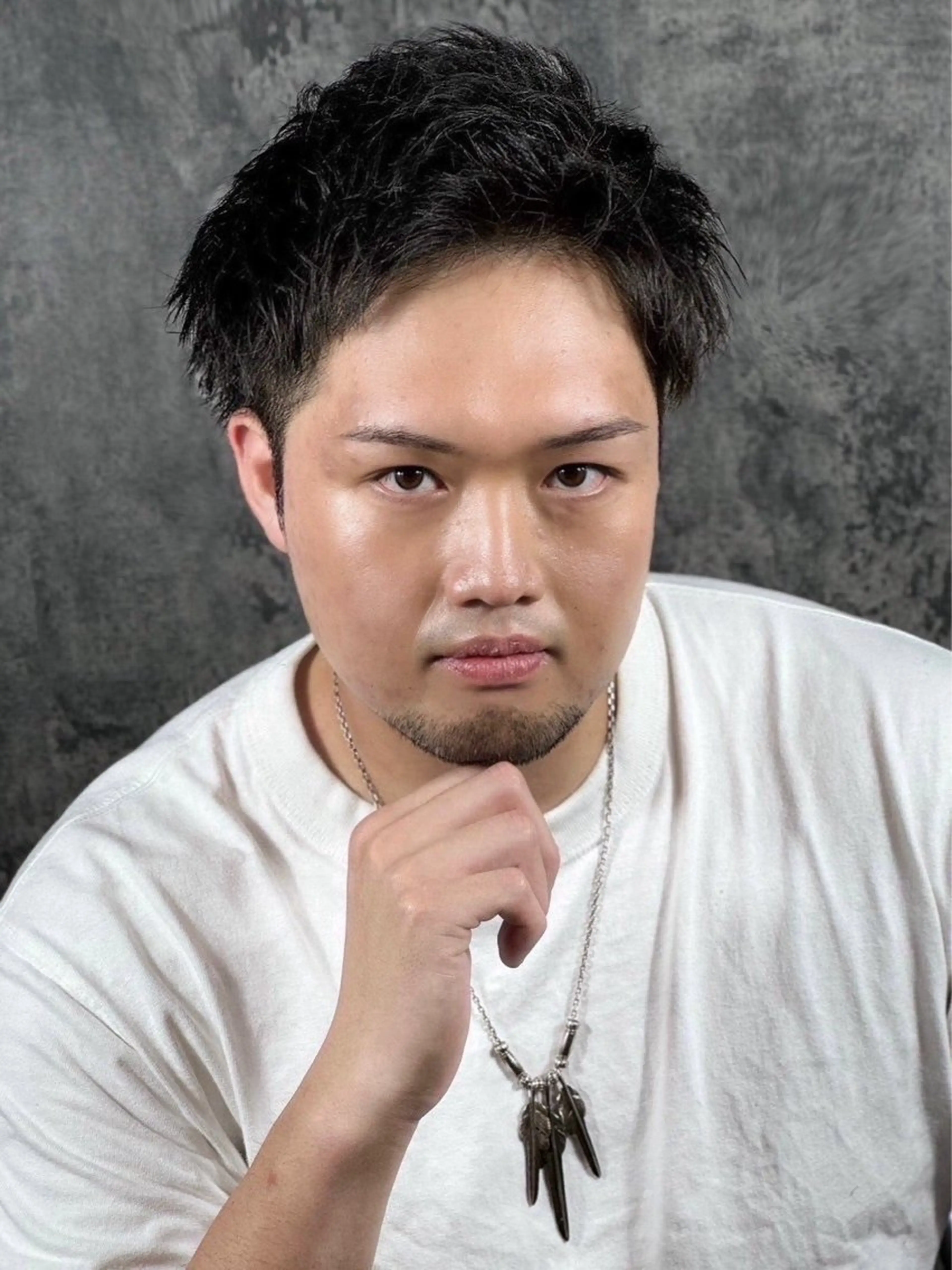 ミディアム メンズ 甲斐 心のヘアスタイル