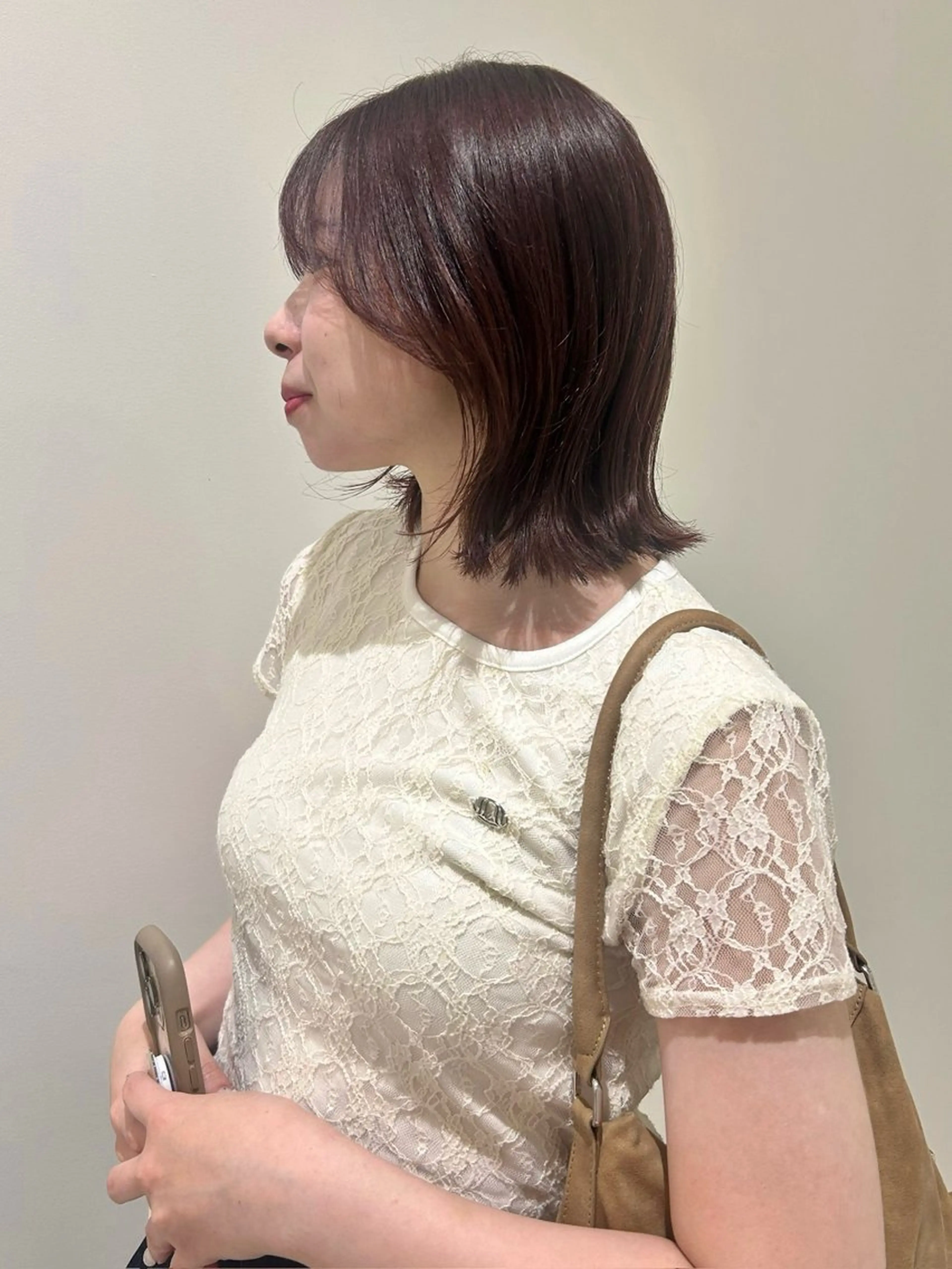 ミディアム カラー カット ヘアカラー 👔ボブ﹨似合 わせパーマ🩳ももかのヘアスタイル
