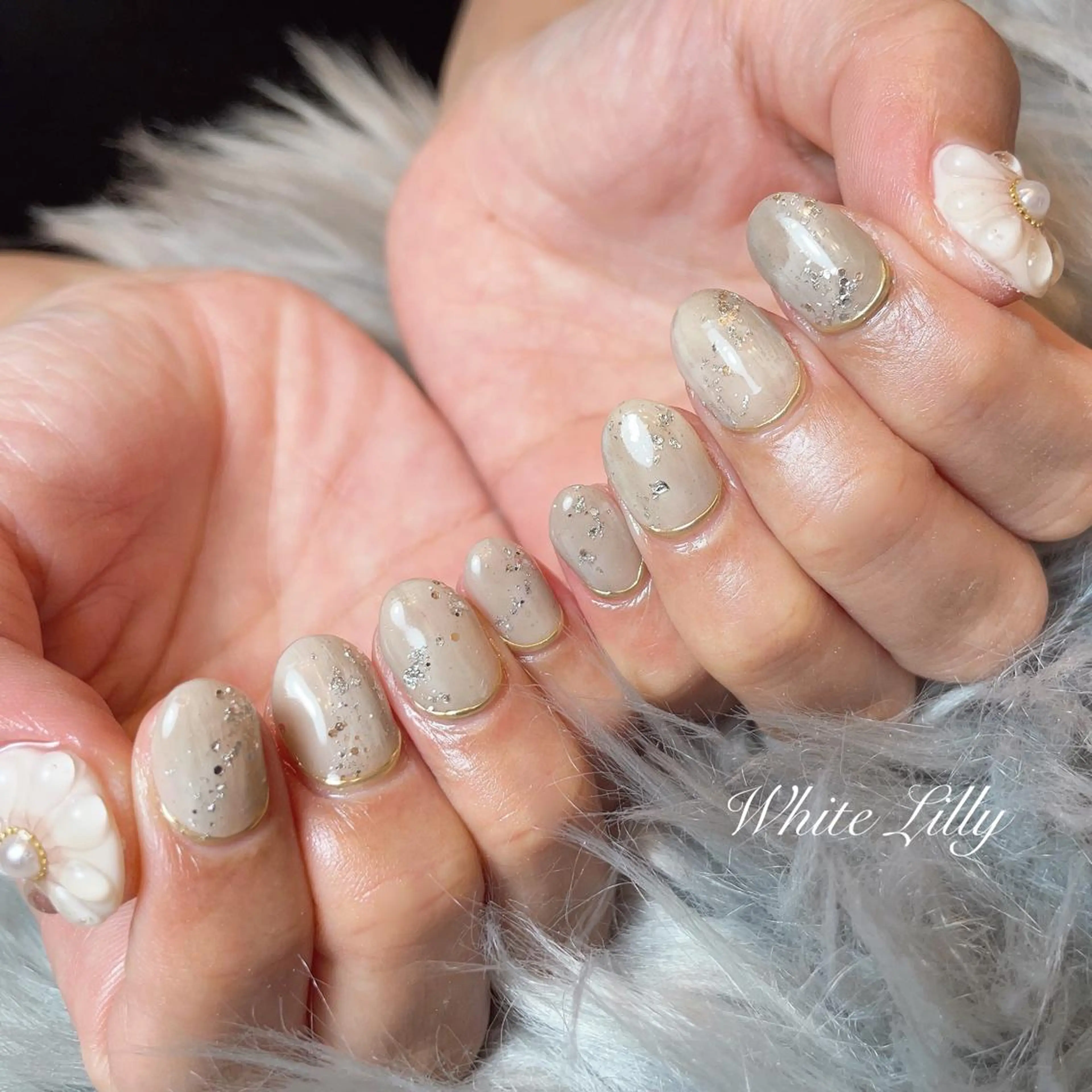 ネイル ハンドネイル White lily所属・牧田 雅世のネイルデザイン