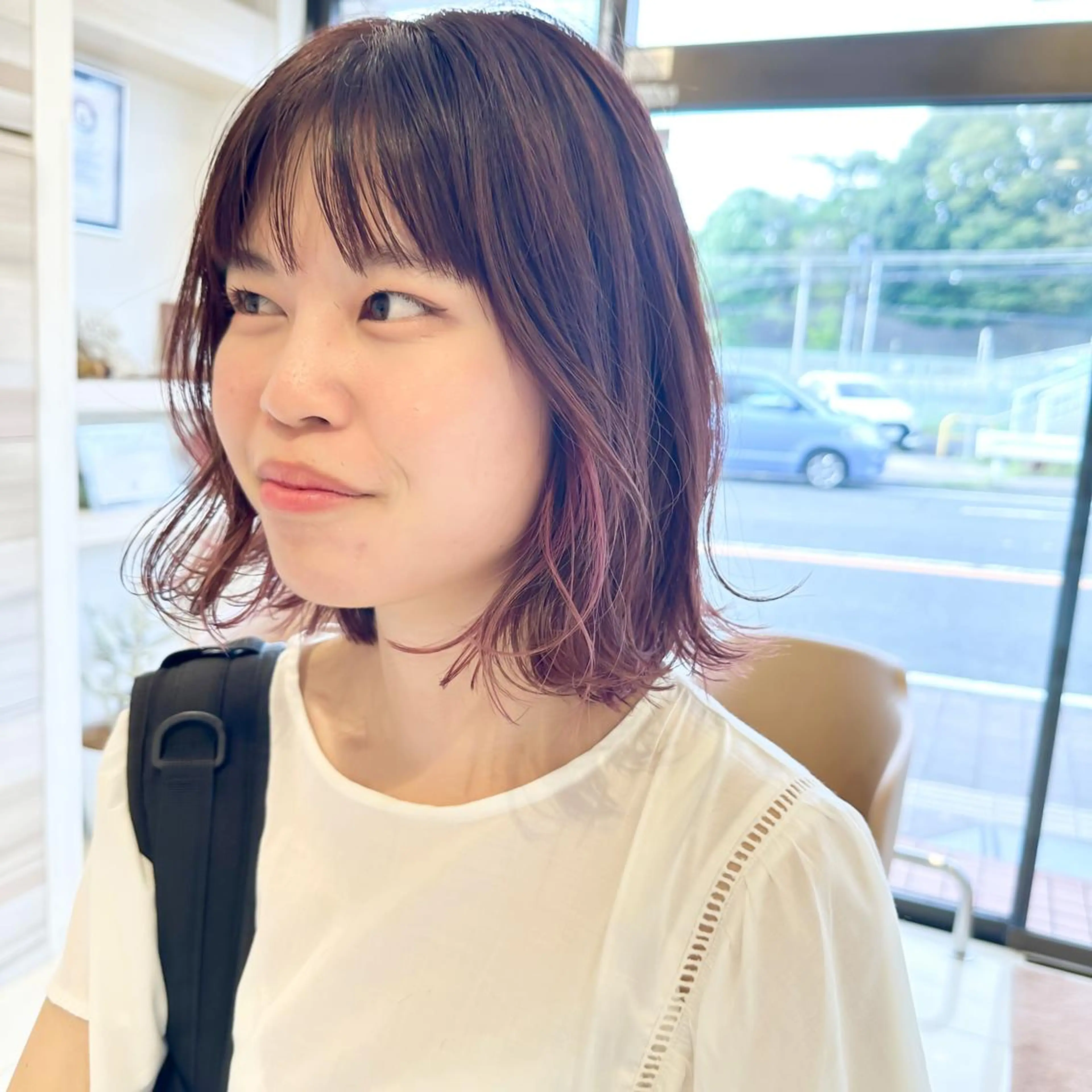 ミディアム ✨髪質改善✨縮毛矯正 🌸haruka🌸のヘアスタイル