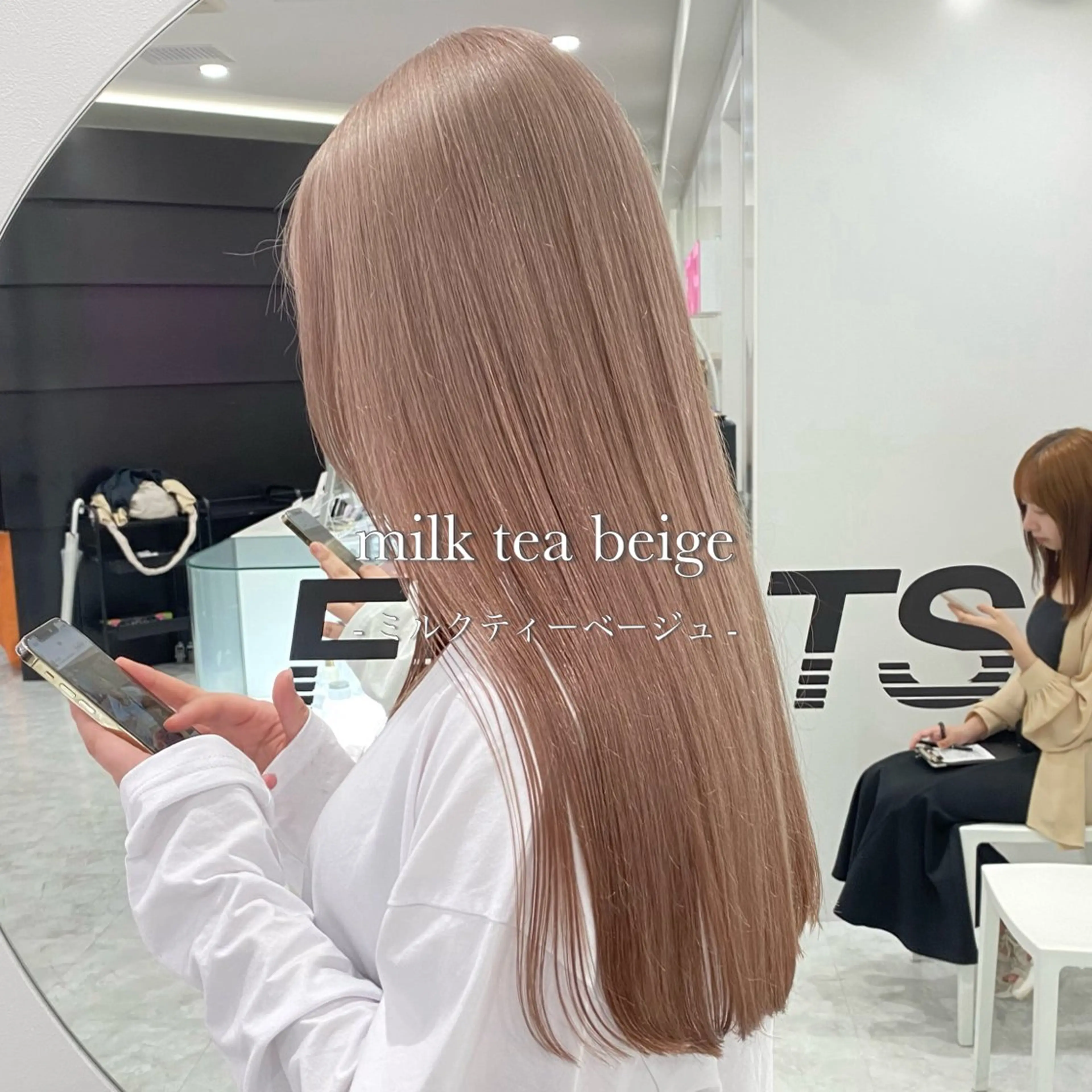 ロング カラー ベージュカラー ブリーチ ブロンド ケアブリーチ ダブルカラー ベージュ‎/ダブルカ ラー/RINKA🎀のヘアスタイル