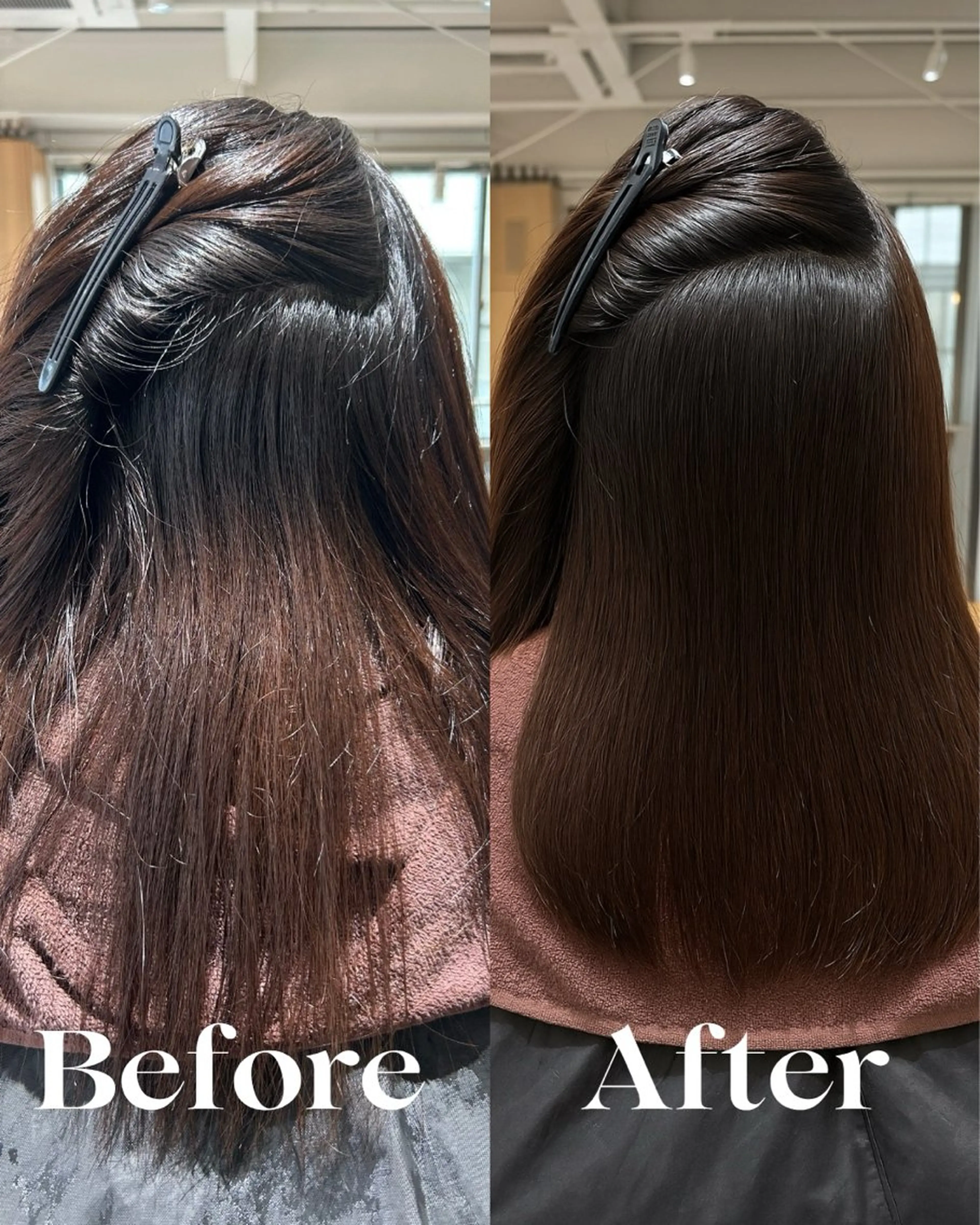 セミロング 髪質改善 縮毛矯正 茅ヶ崎/縮毛矯正/ ソノカのヘアスタイル