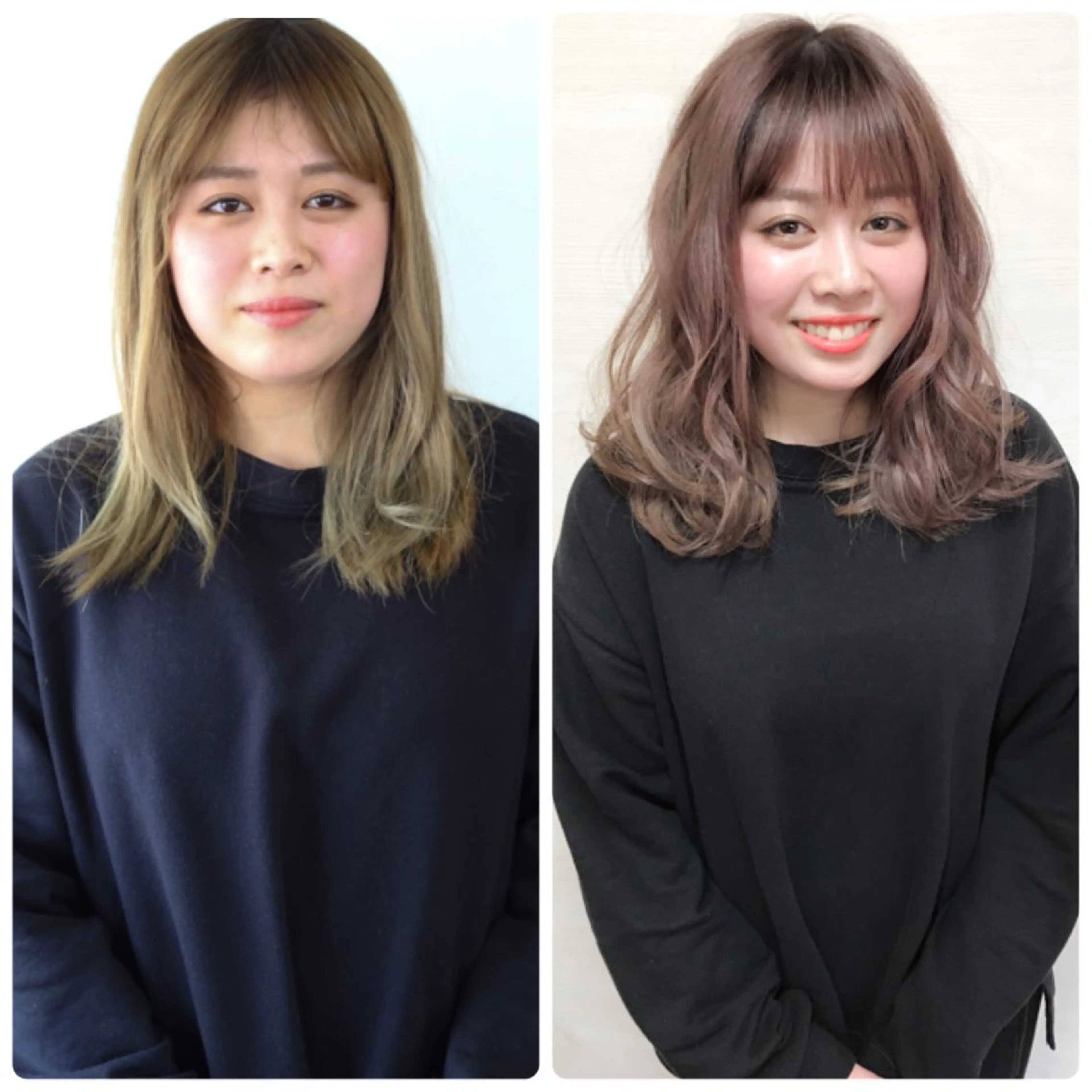 ミディアム カット ヘアカラー トリートメント Elsa エルサのヘアスタイル