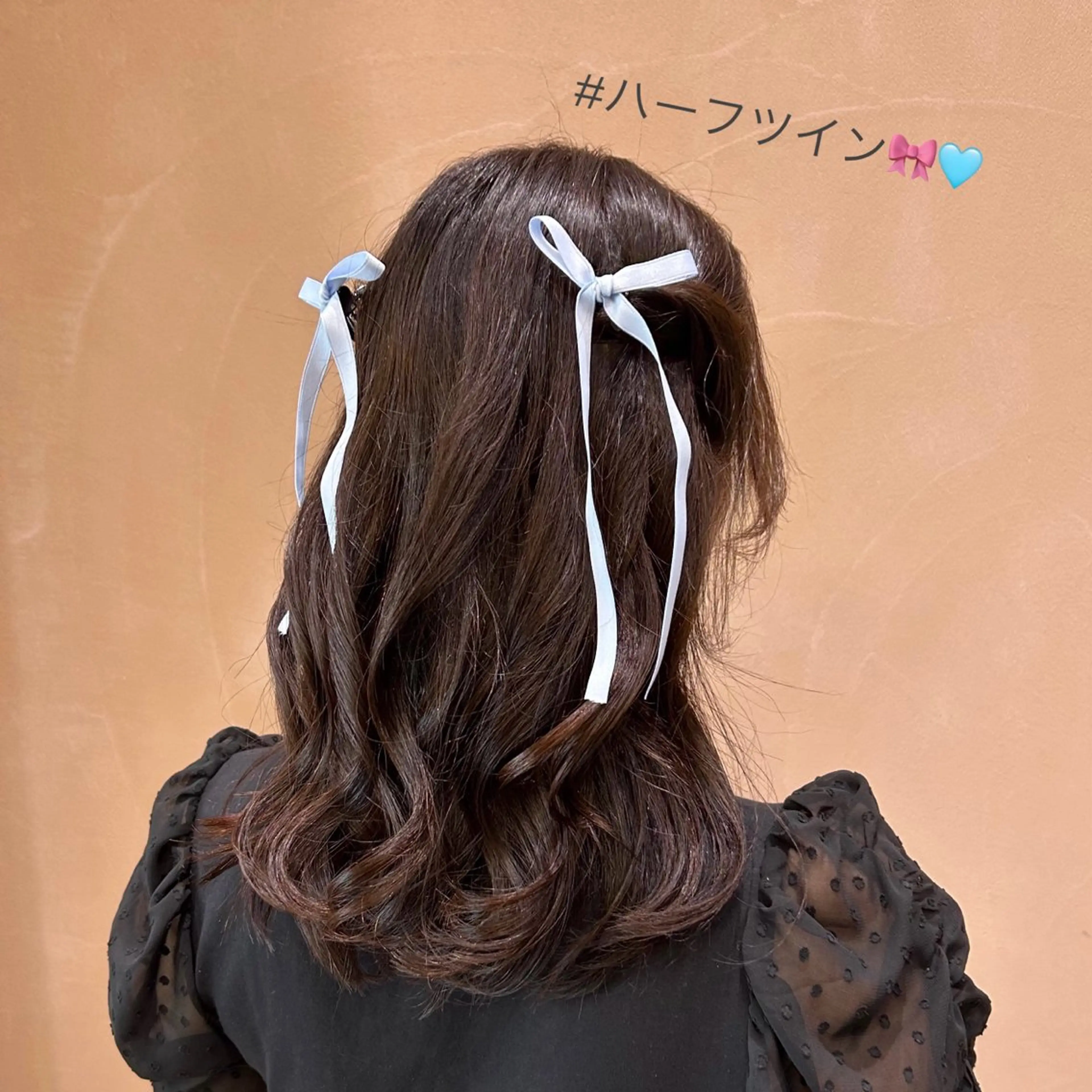 セミロング ヘアアレンジ 🍏あおい 🍏 似合わせカラーのヘアスタイル