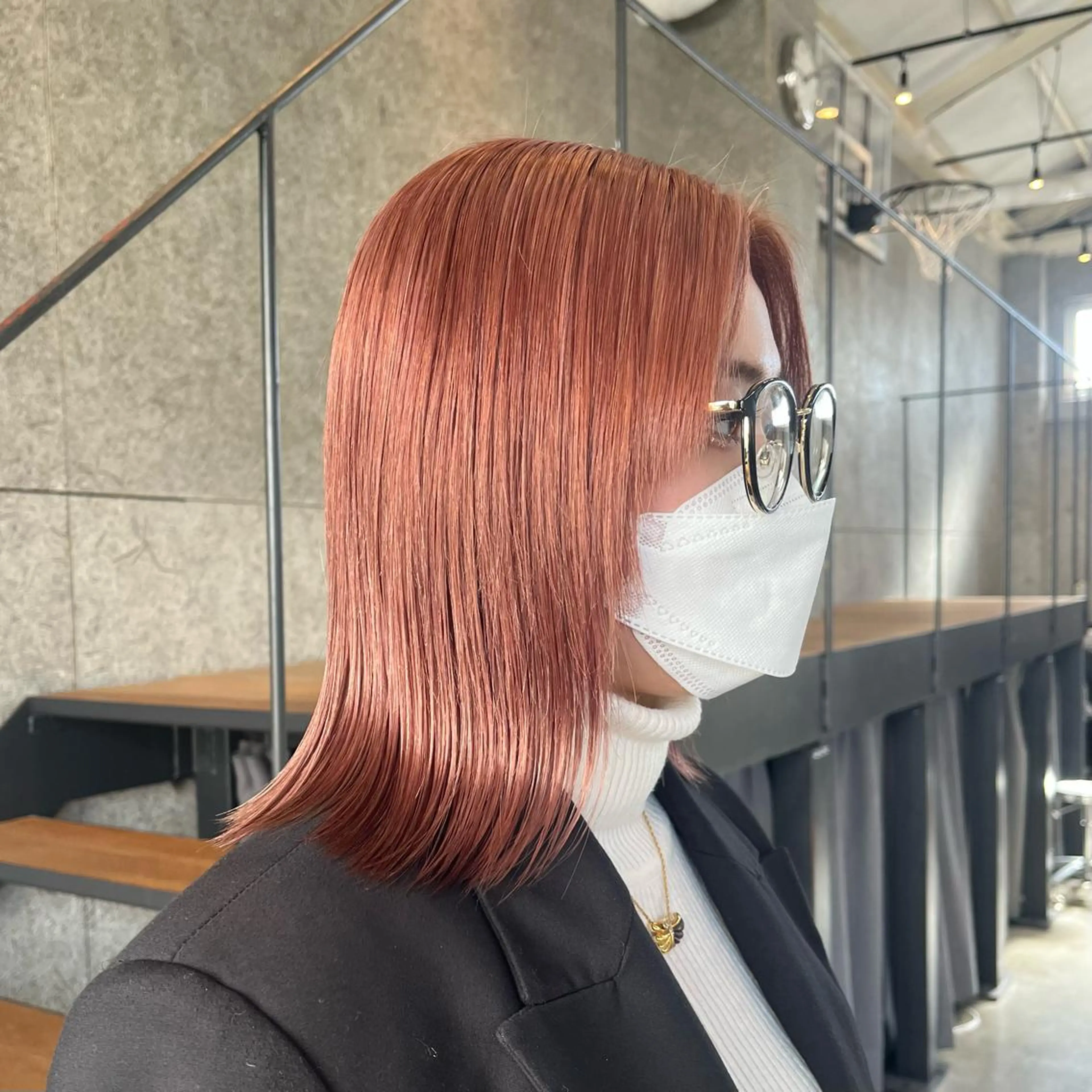 ロング カラー ヘアカラー トリートメント GO TODAY SHAiRE SALON 原宿本店所属・ブリーチ/レイヤー ハッシュカット/河内のヘアスタイル