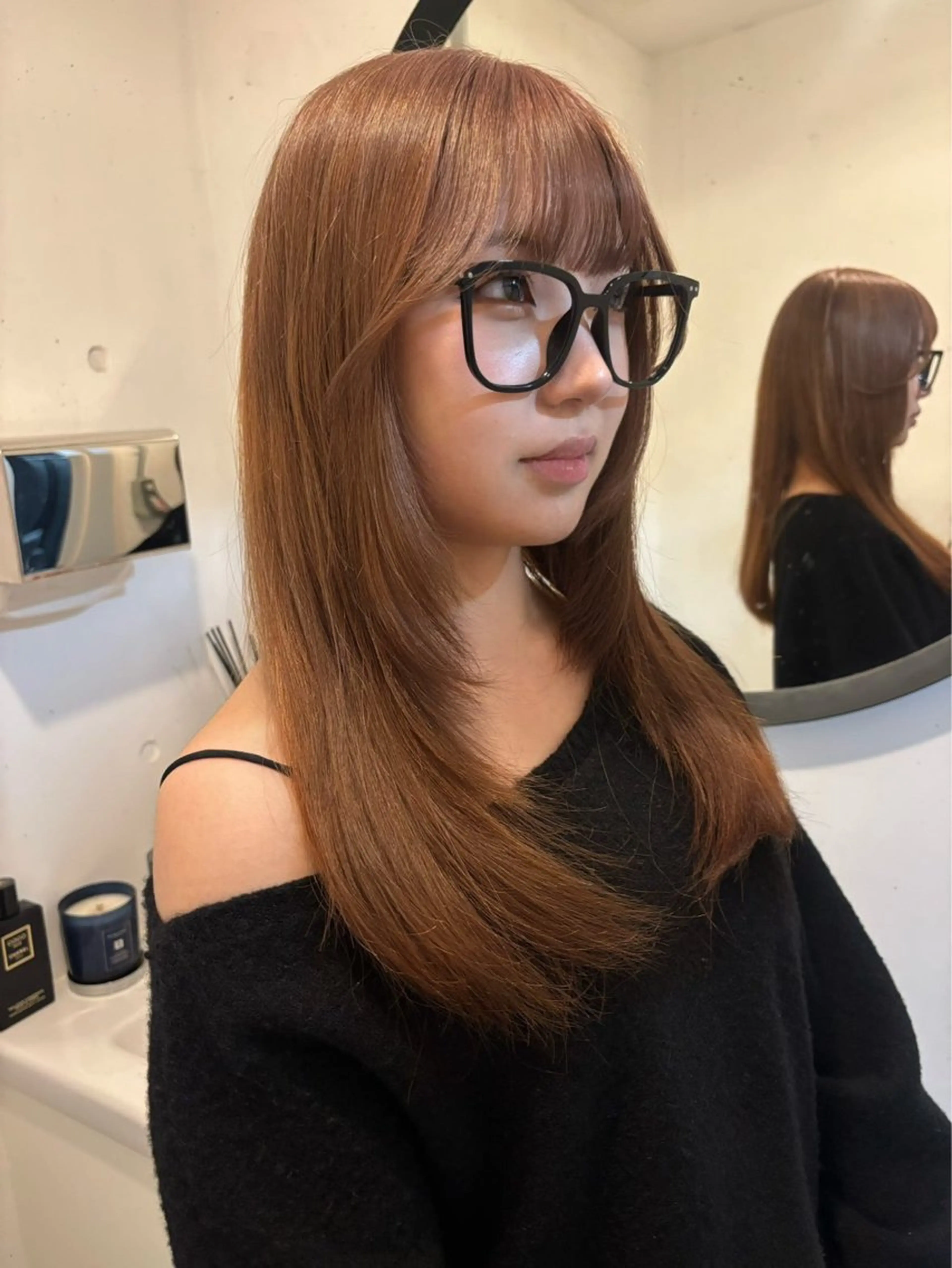 セミロング カット ✩似合わせカラー /レイヤー✩momoのヘアスタイル