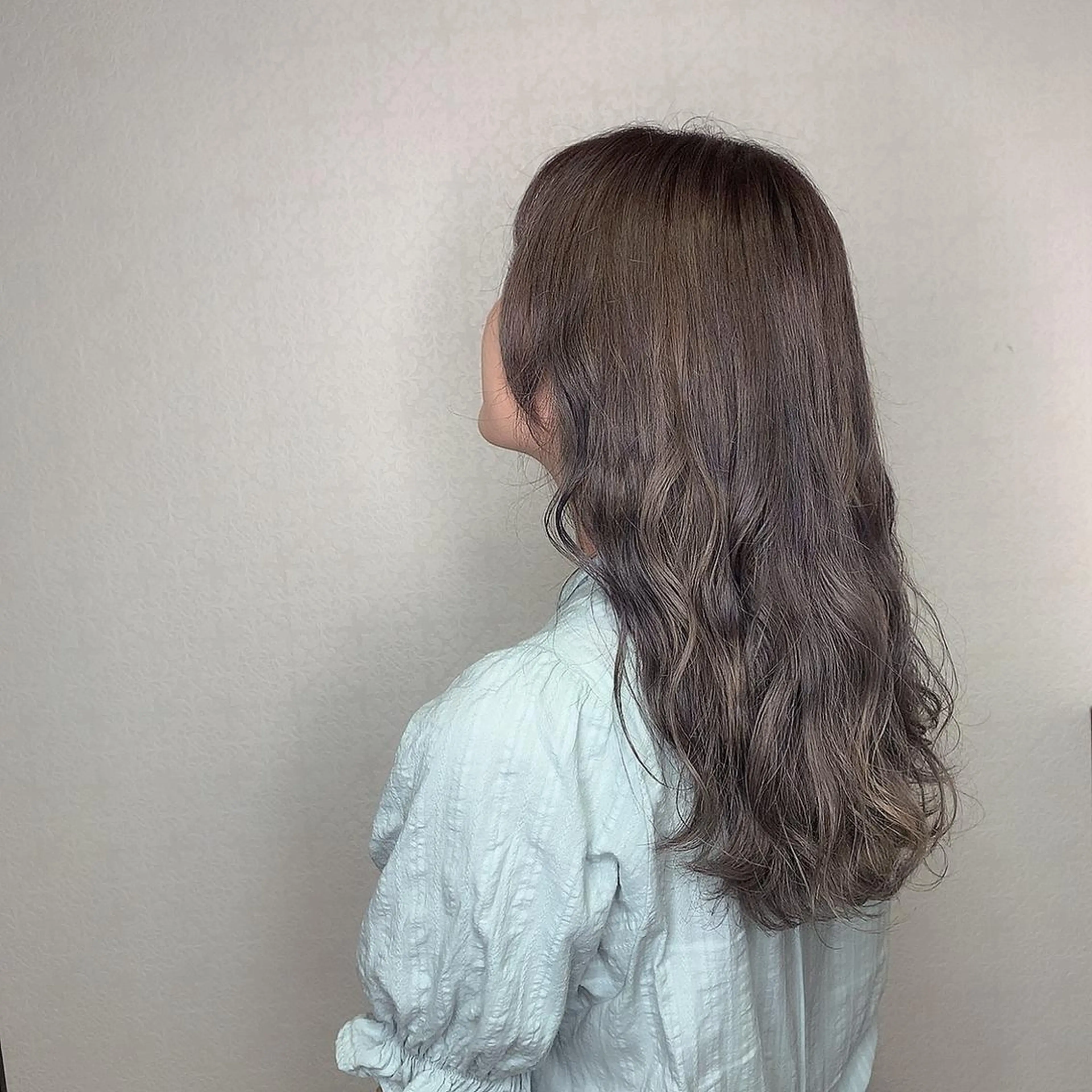 セミロング カラー アッシュ 松永 らりっさのヘアスタイル