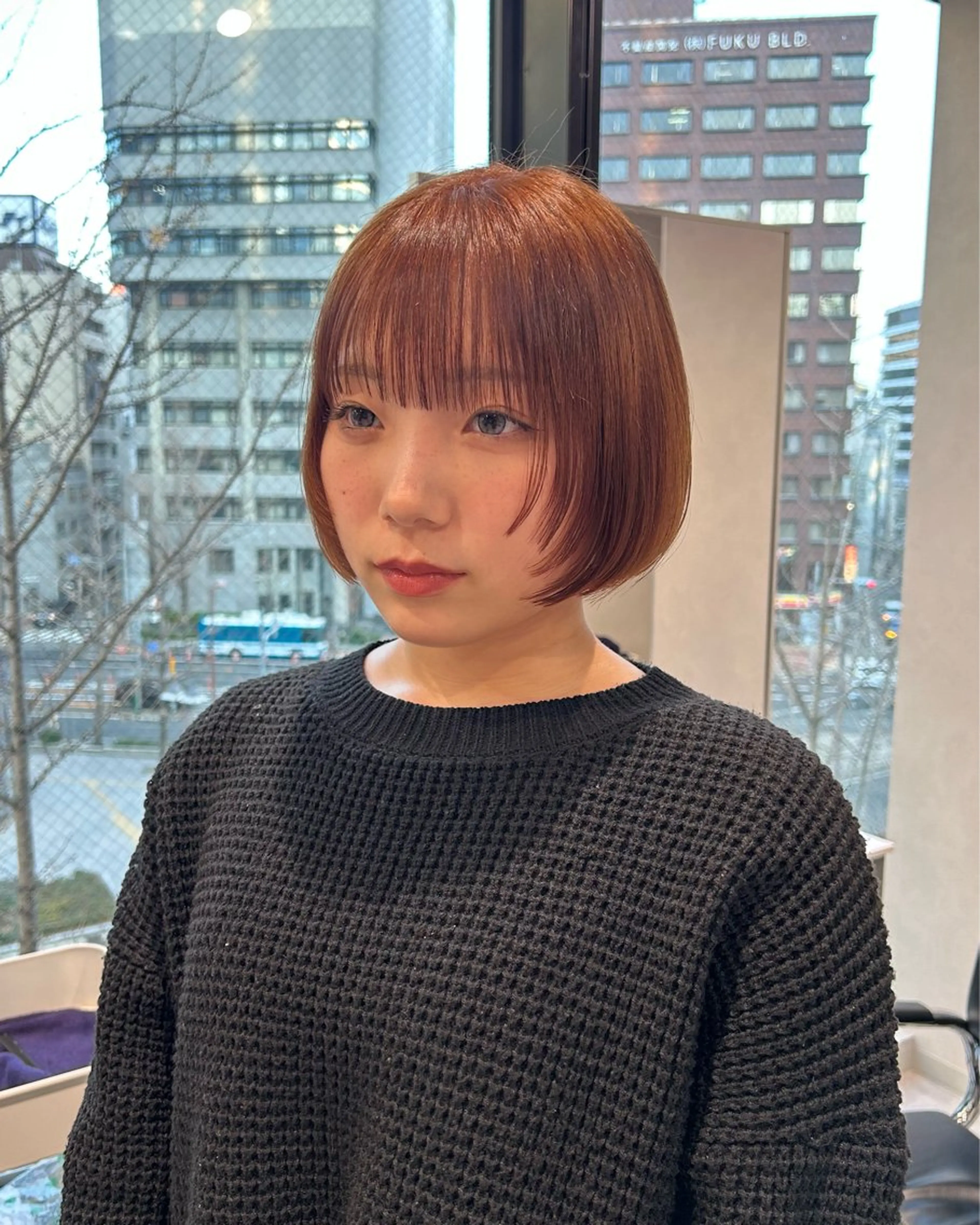 ショート ボブ 顔まわりレイヤー レイヤーカット 寺川留以 /カットモデル募集中のヘアスタイル