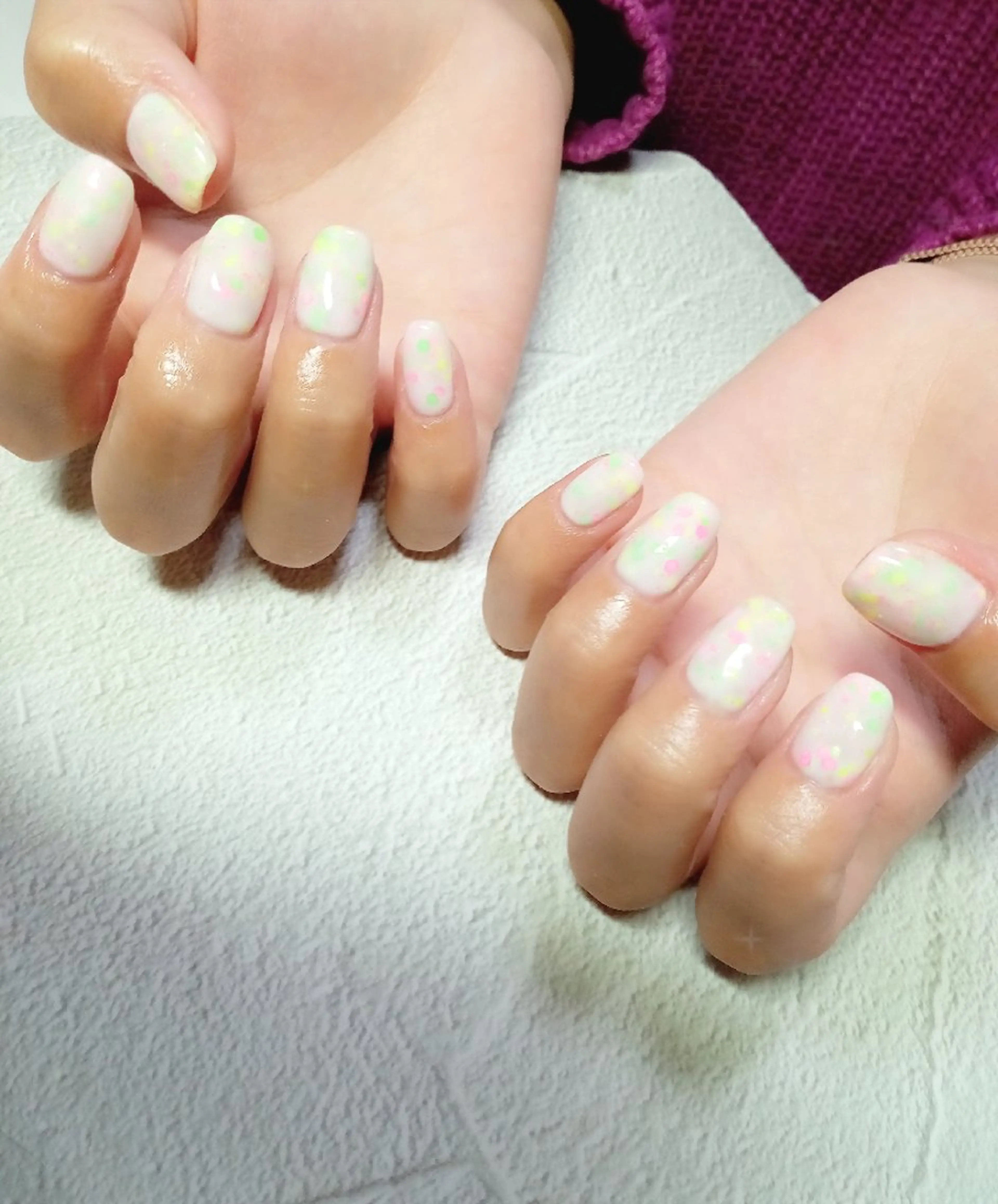 ネイル ジェルネイル キラキラネイル ラメ(グリッター) ラメグラデーション マグネットネイル flure de neige yukiのネイルデザイン