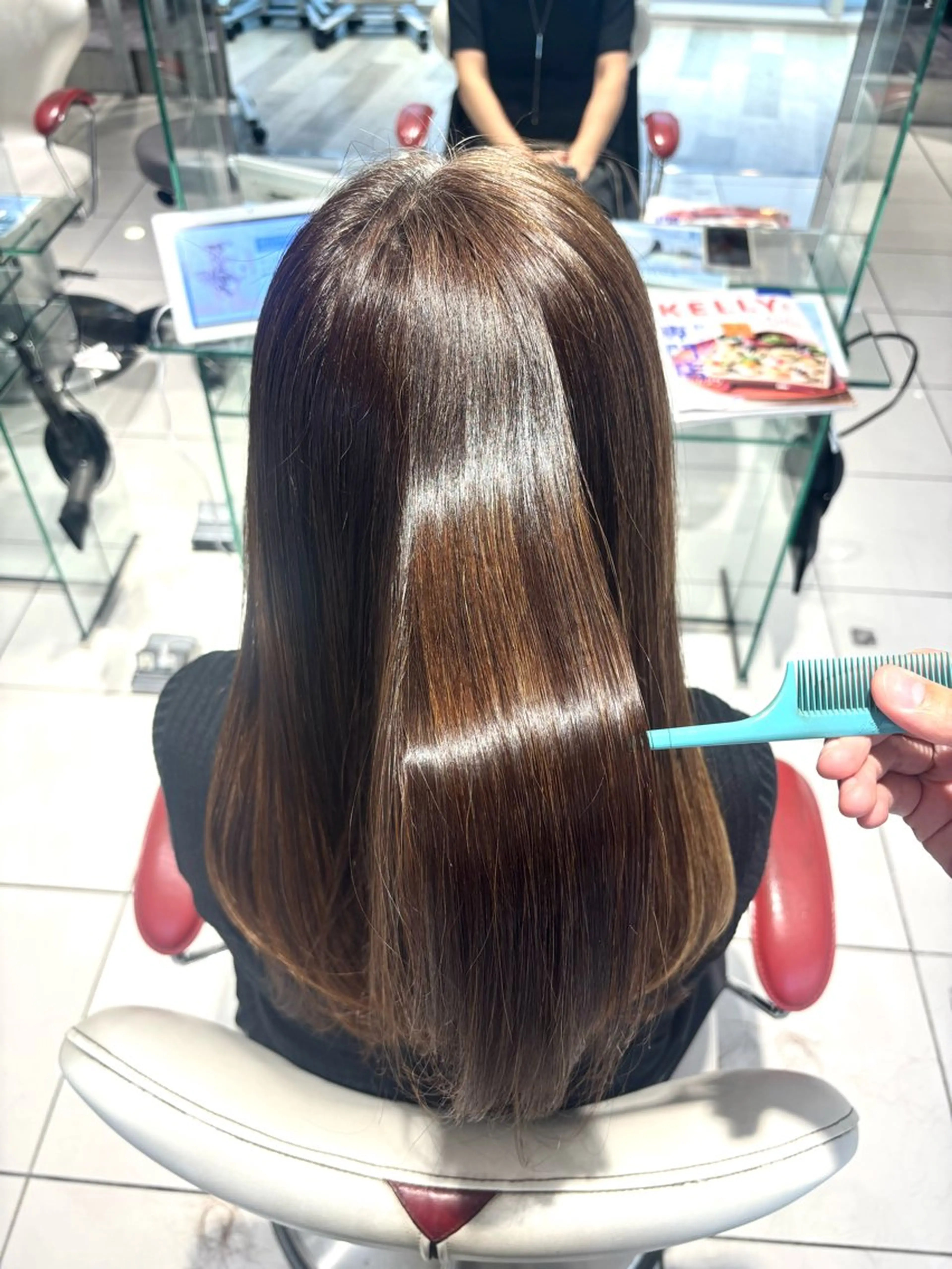 ロング 髪質改善 トリートメント あおう あすかのヘアスタイル
