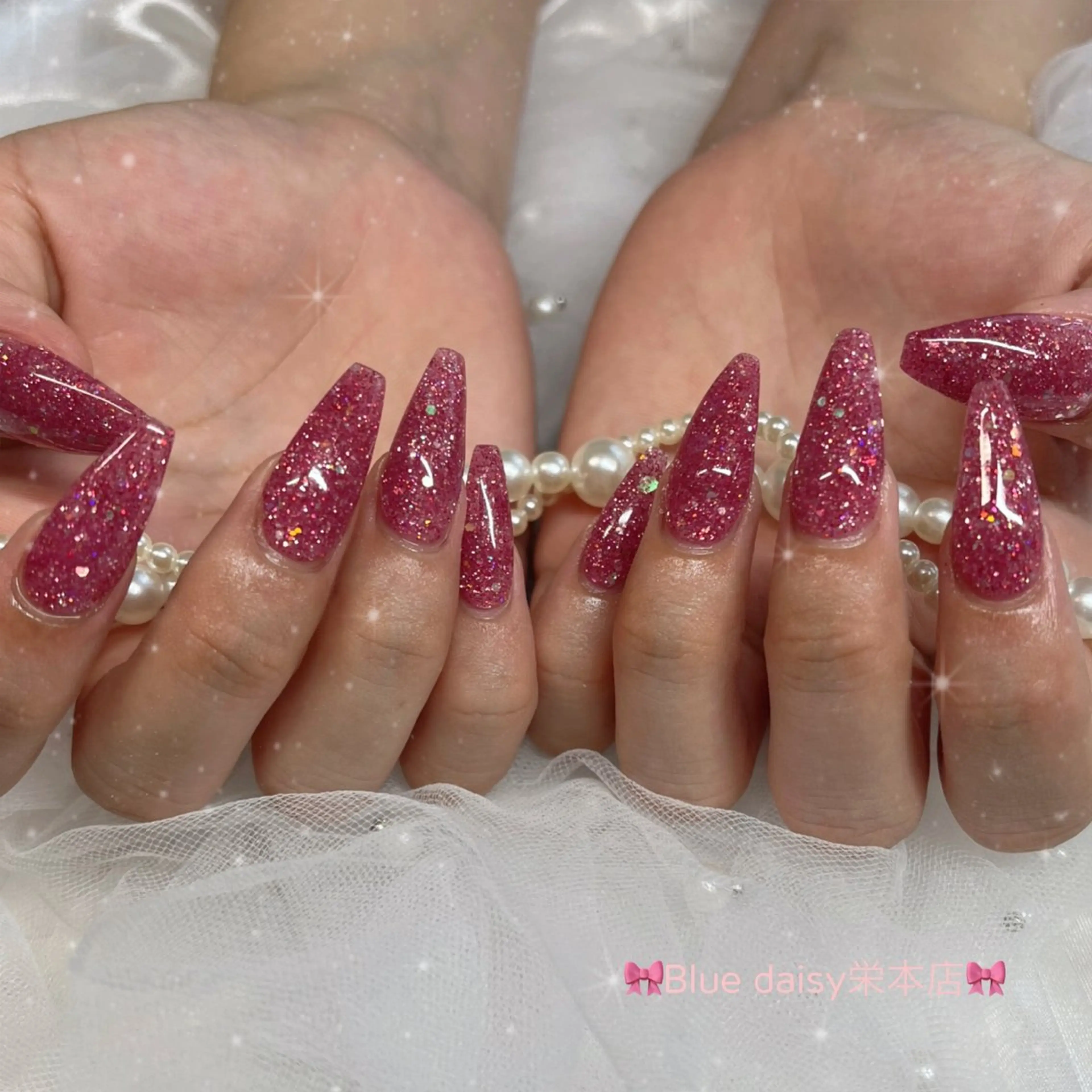 ネイル キラキラネイル ラメ(グリッター) ハンドネイル ブルーデイジー栄本店所属・BlueDaisy 栄本店のネイルデザイン