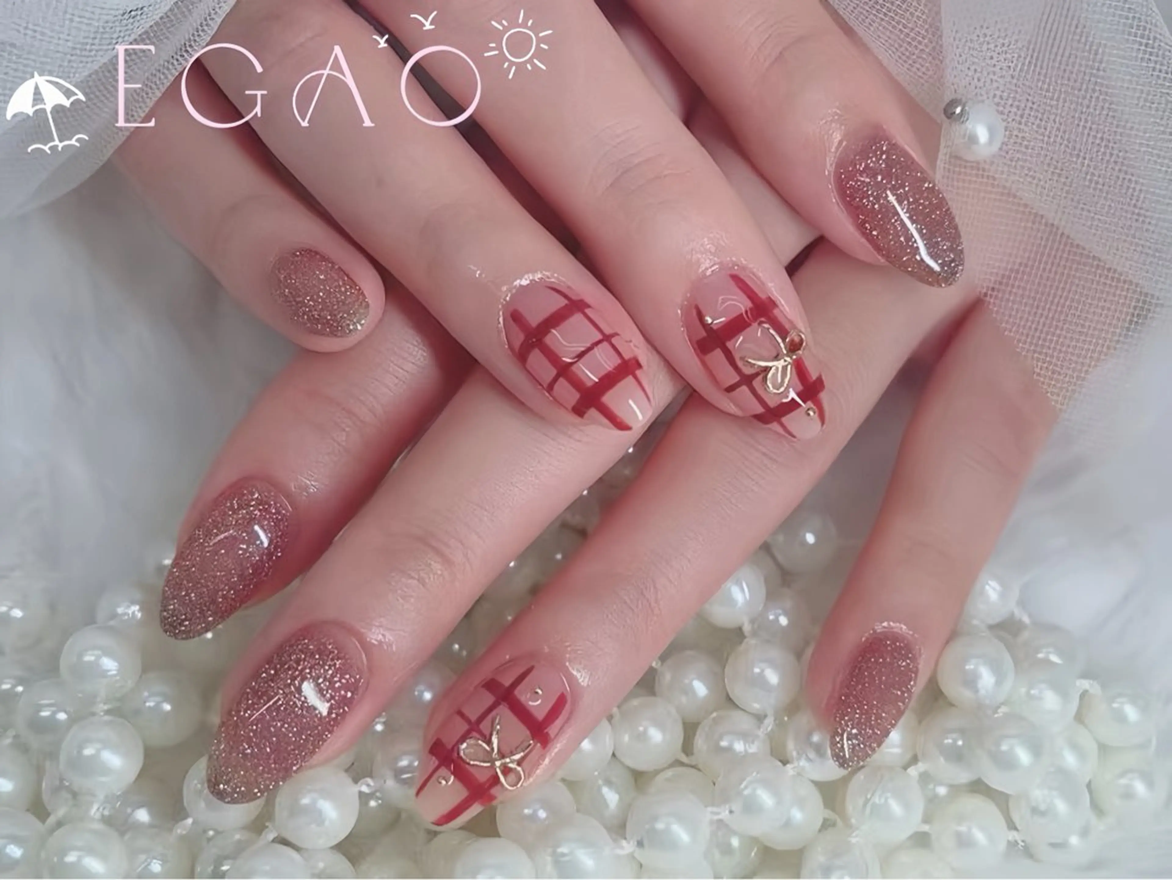 ネイル アートネイル フットネイル フレンチネイル ジェルネイル グラデーション ハンドネイル Egao Nail Salonのネイルデザイン