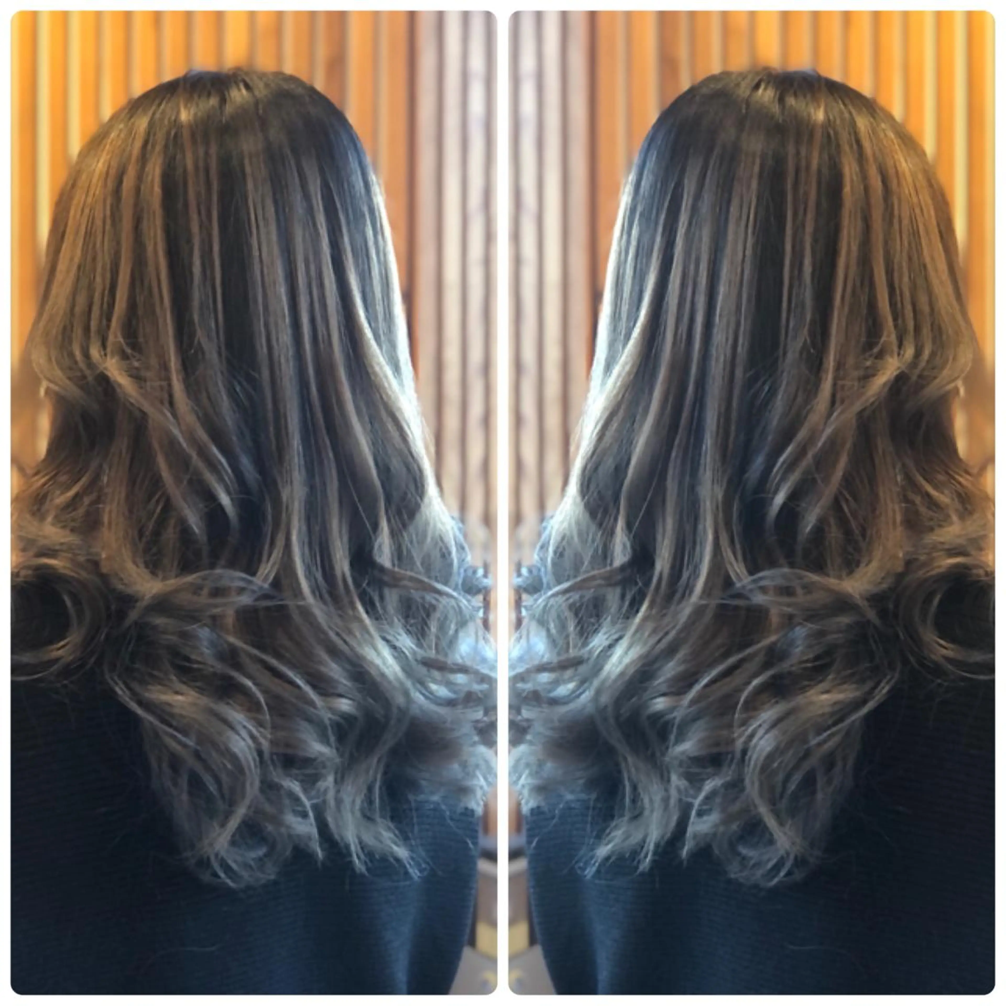 セミロング カラー バレイヤージュ グレージュ レイヤーカット ヘアカラー トリートメント 小山内 龍一郎 店長のヘアスタイル