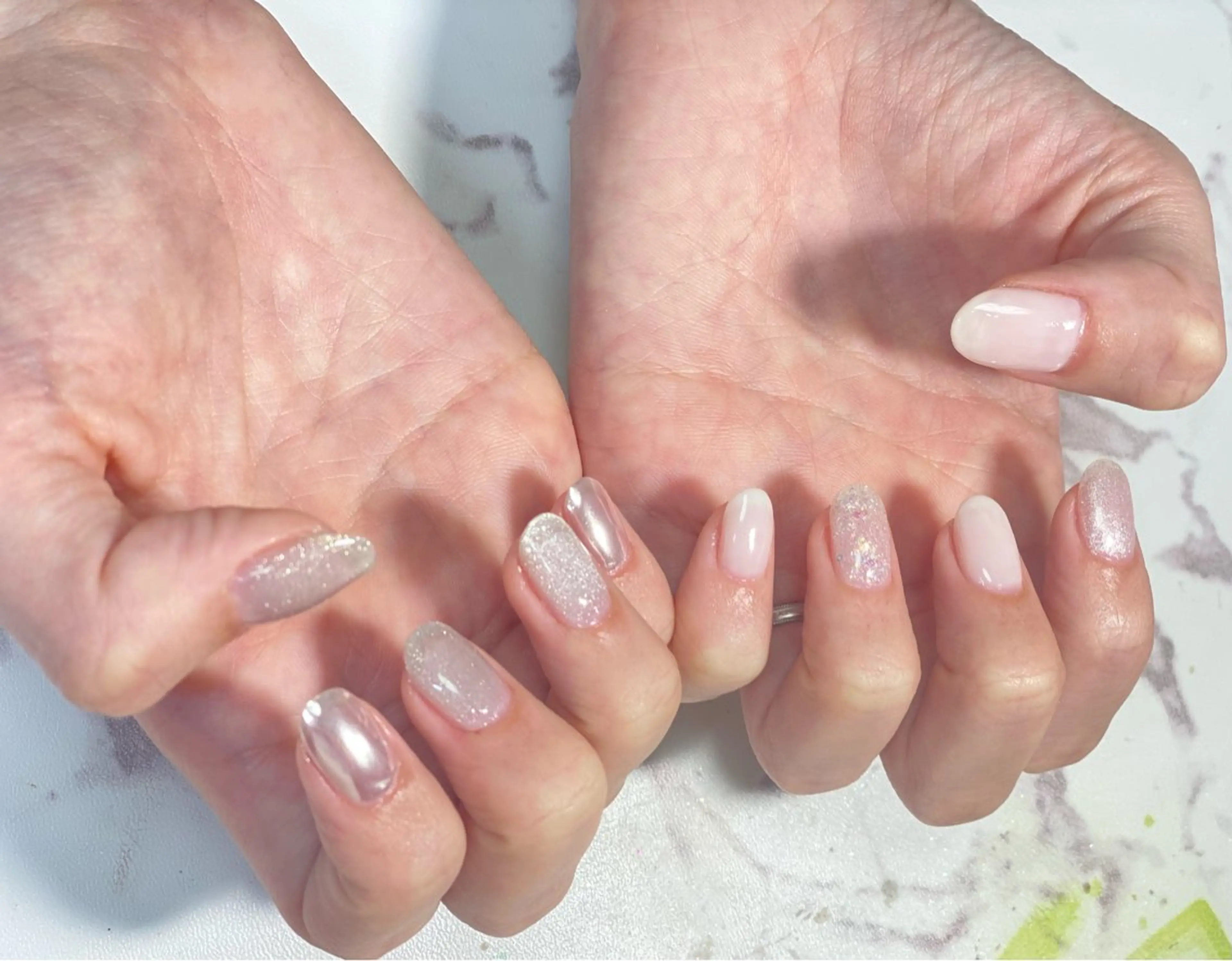 ネイル マグネットネイル ミラーネイル as A nailのネイルデザイン