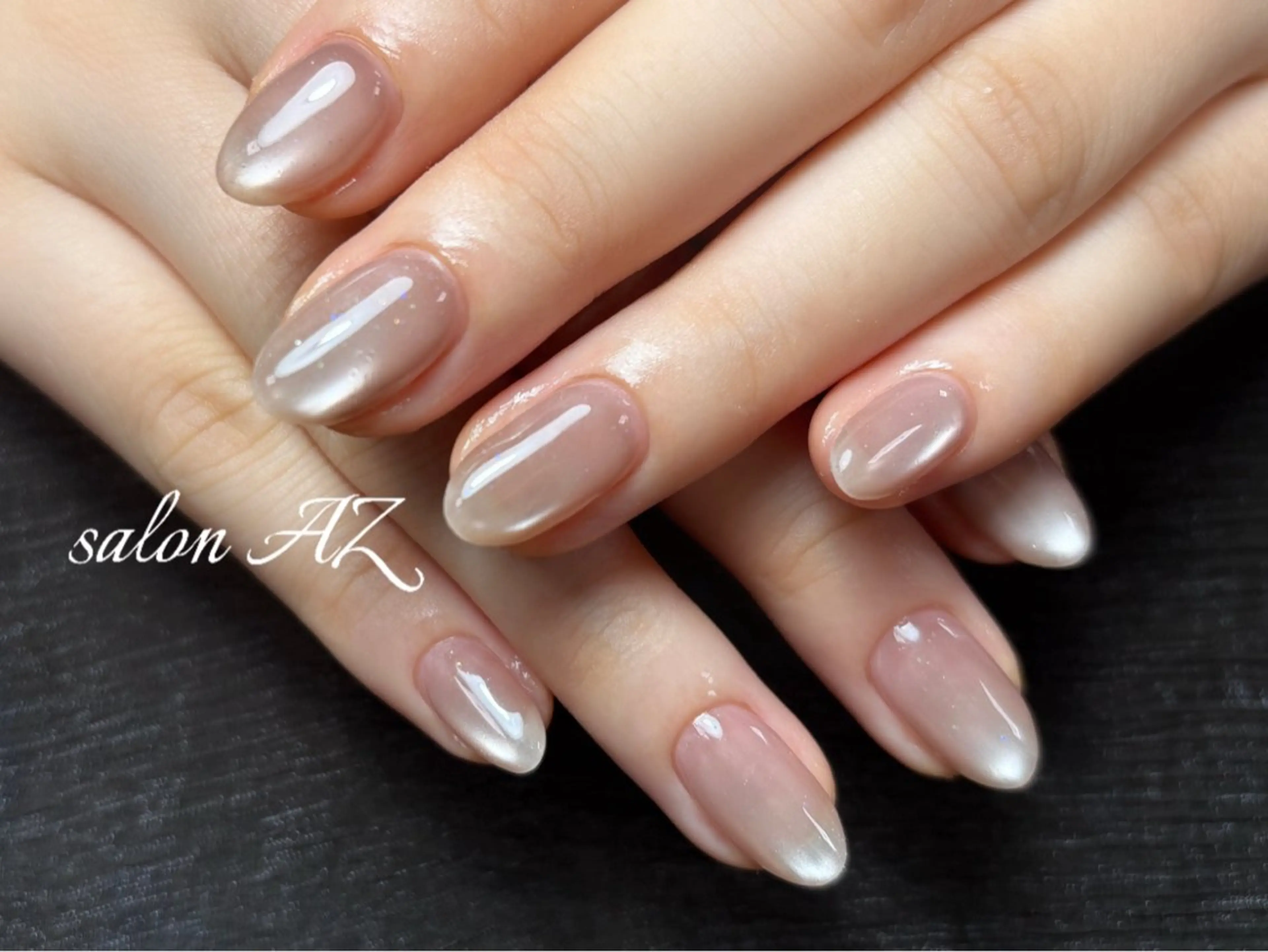 ネイル アートネイル 長さ出し フットネイル フレンチネイル ジェルネイル ハンドネイル salon AZのネイルデザイン