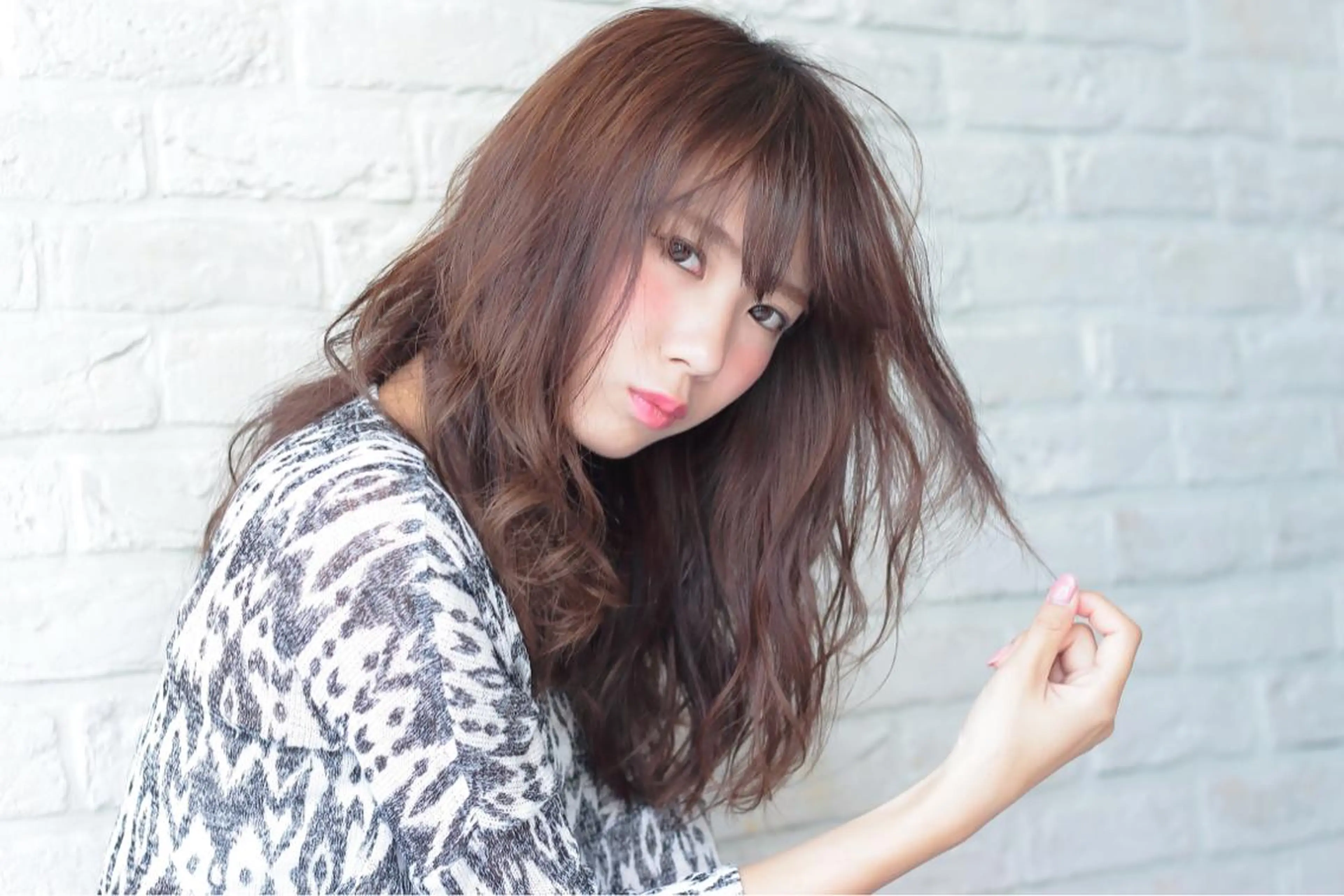 セミロング gite カワムラナオキのヘアスタイル