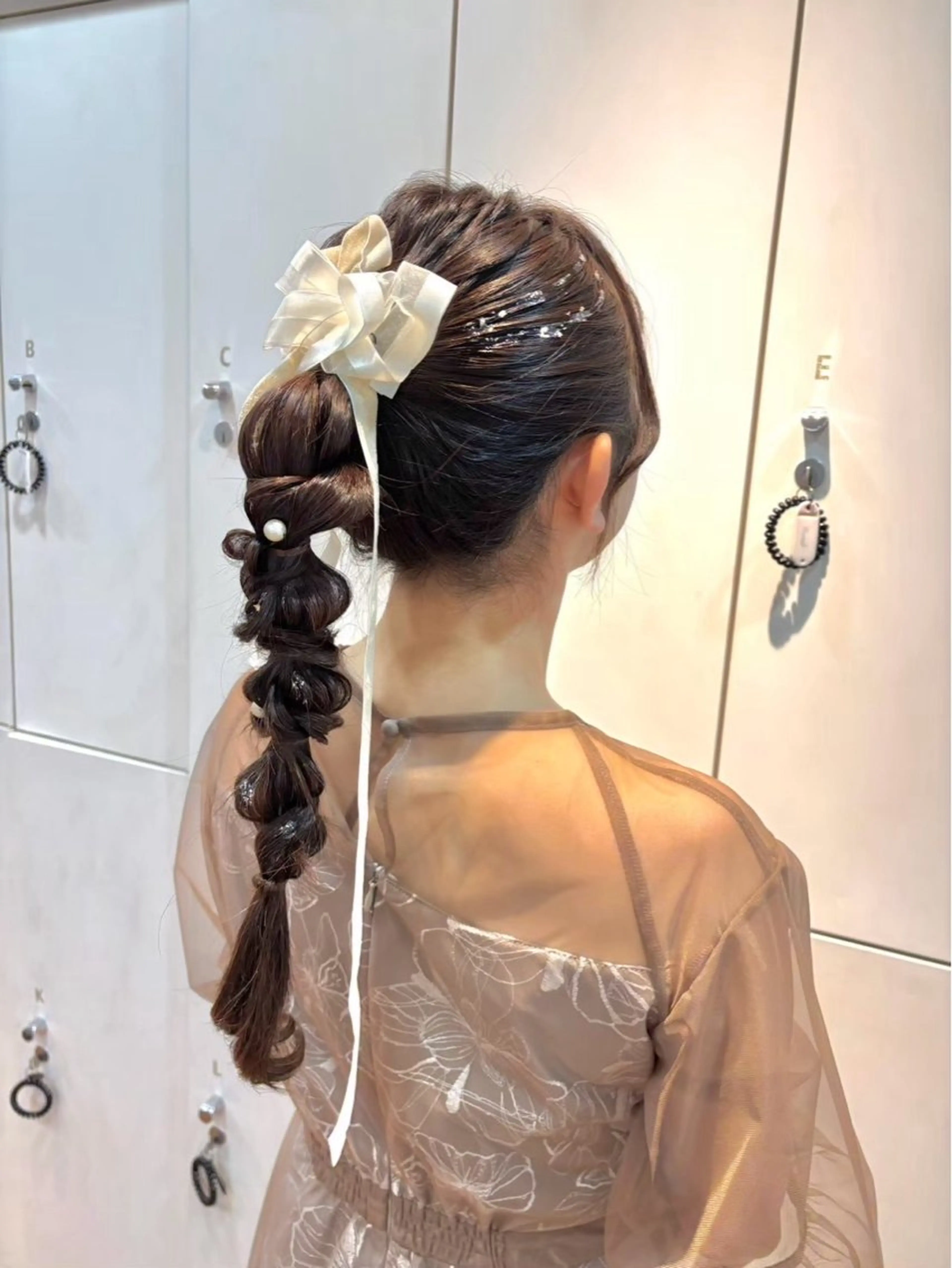 ヘアアレンジ 結婚式・ブライダル エクステ🎀カラー ✨横浜／トレンドのヘアスタイル