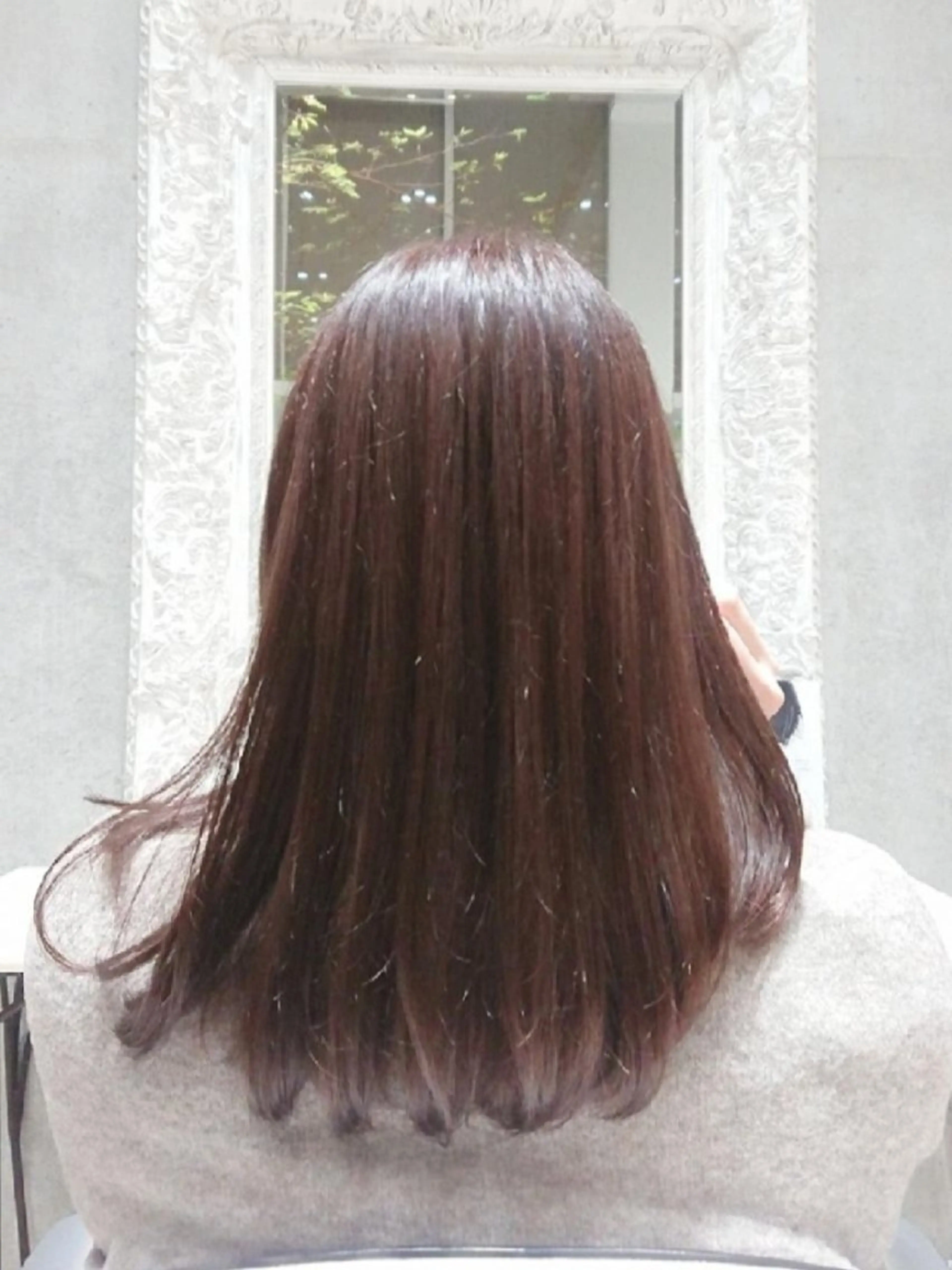 パーマ セミロング 縮毛矯正 縮毛矯正 【縮毛矯正/髪質改善 カラー】yumiのヘアスタイル