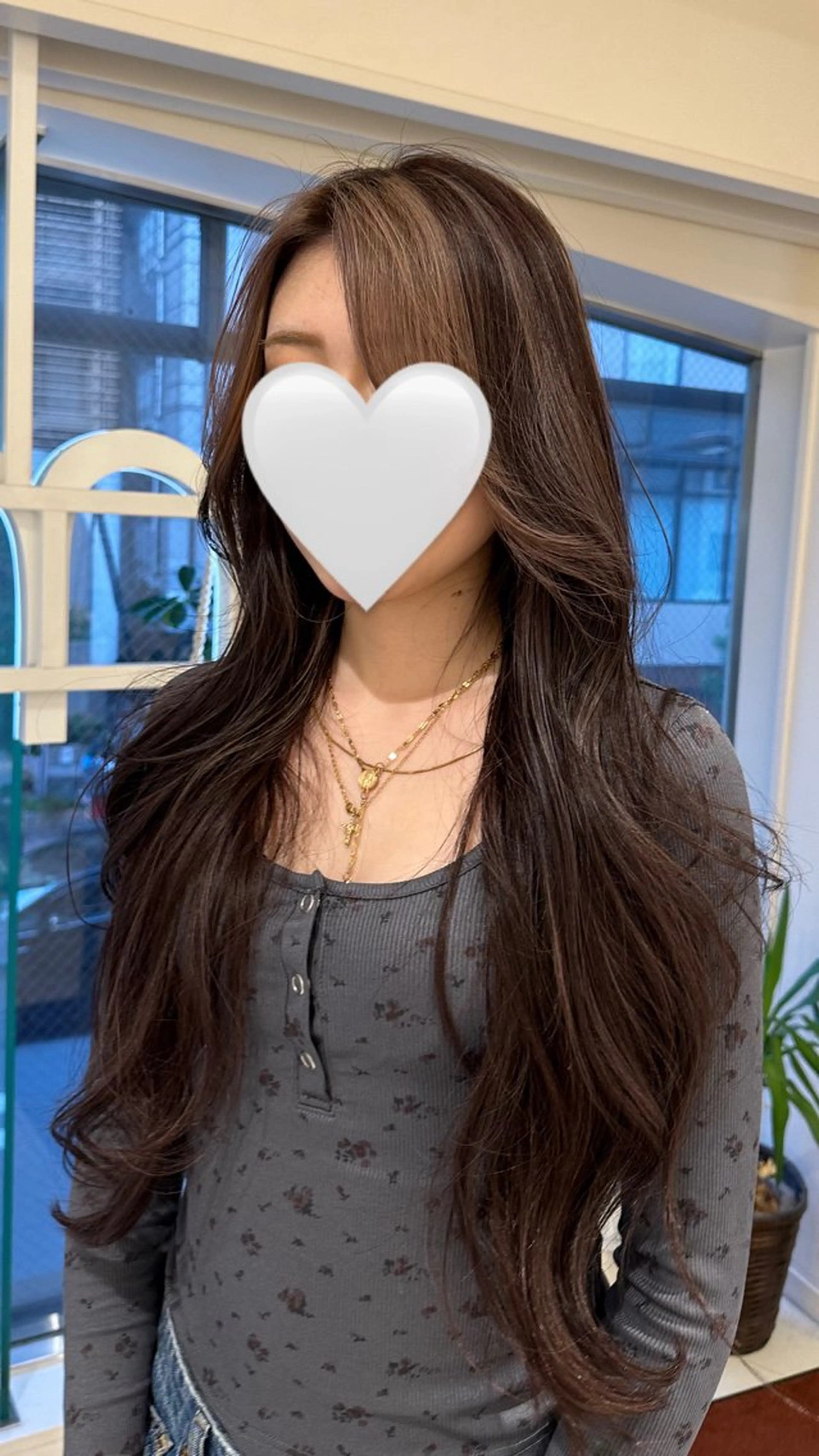 ロング カラー ハイライトカラー ハイライト ヘアカラー 🤎ハイライト/ 艶カラー/銀座🤎のヘアスタイル