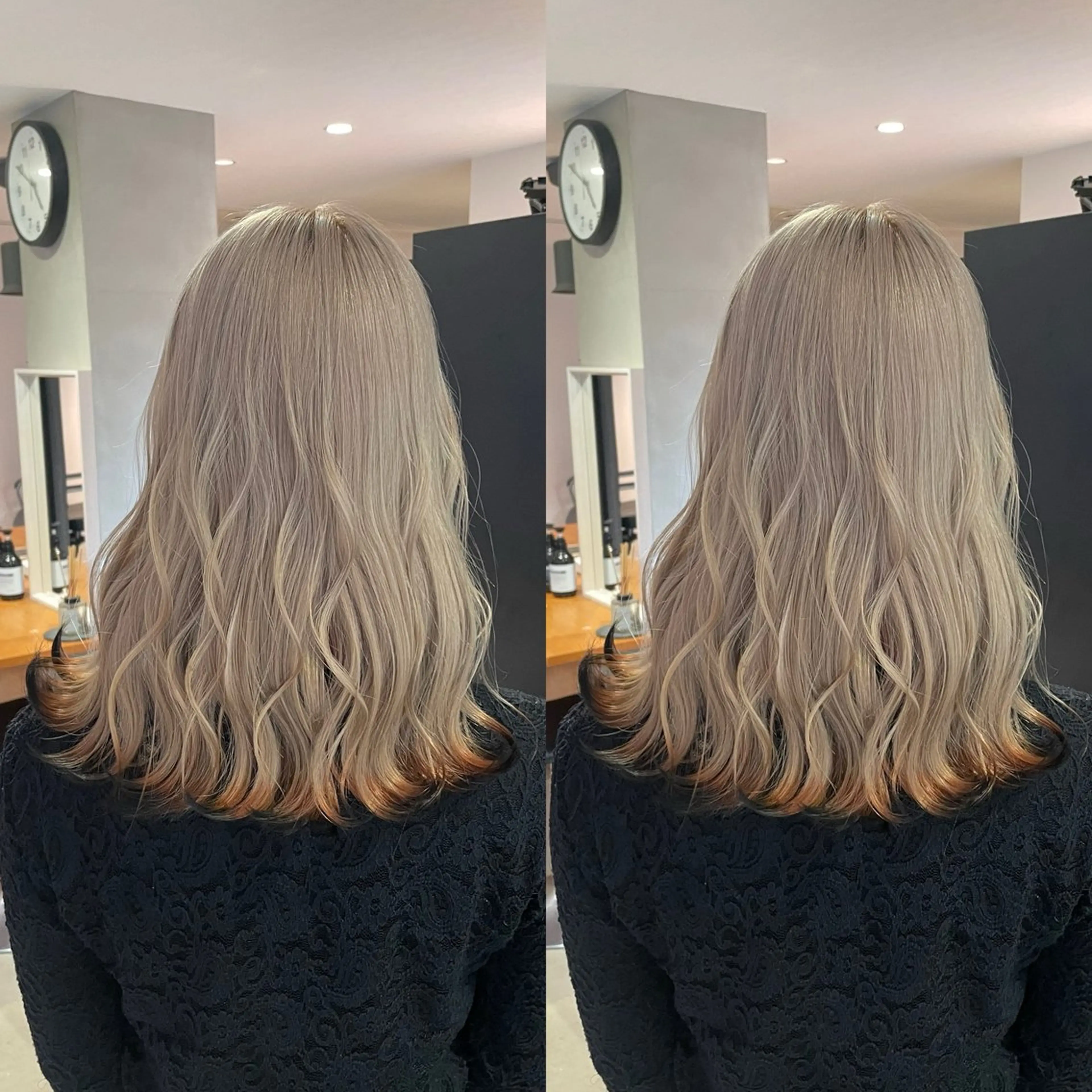 ミディアム ヘアカラー トリートメント youres hair 新宿3丁目店所属・💎髪質改善✖︎ ハイトーン💎柴田のヘアスタイル