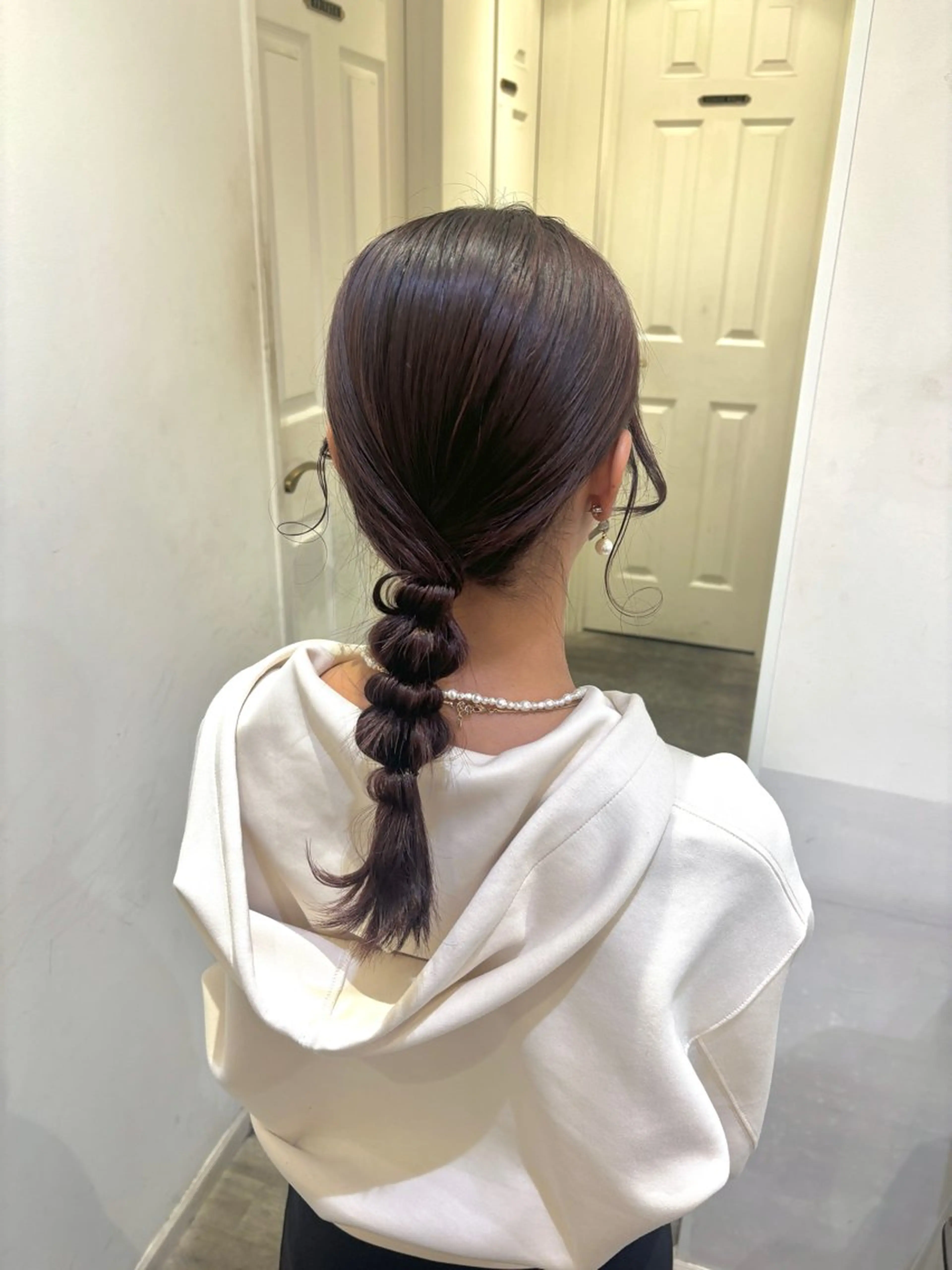ヘアアレンジ ヘアセット 🍒垢抜けカラー 耳つぼ ヘアメあずみのヘアスタイル