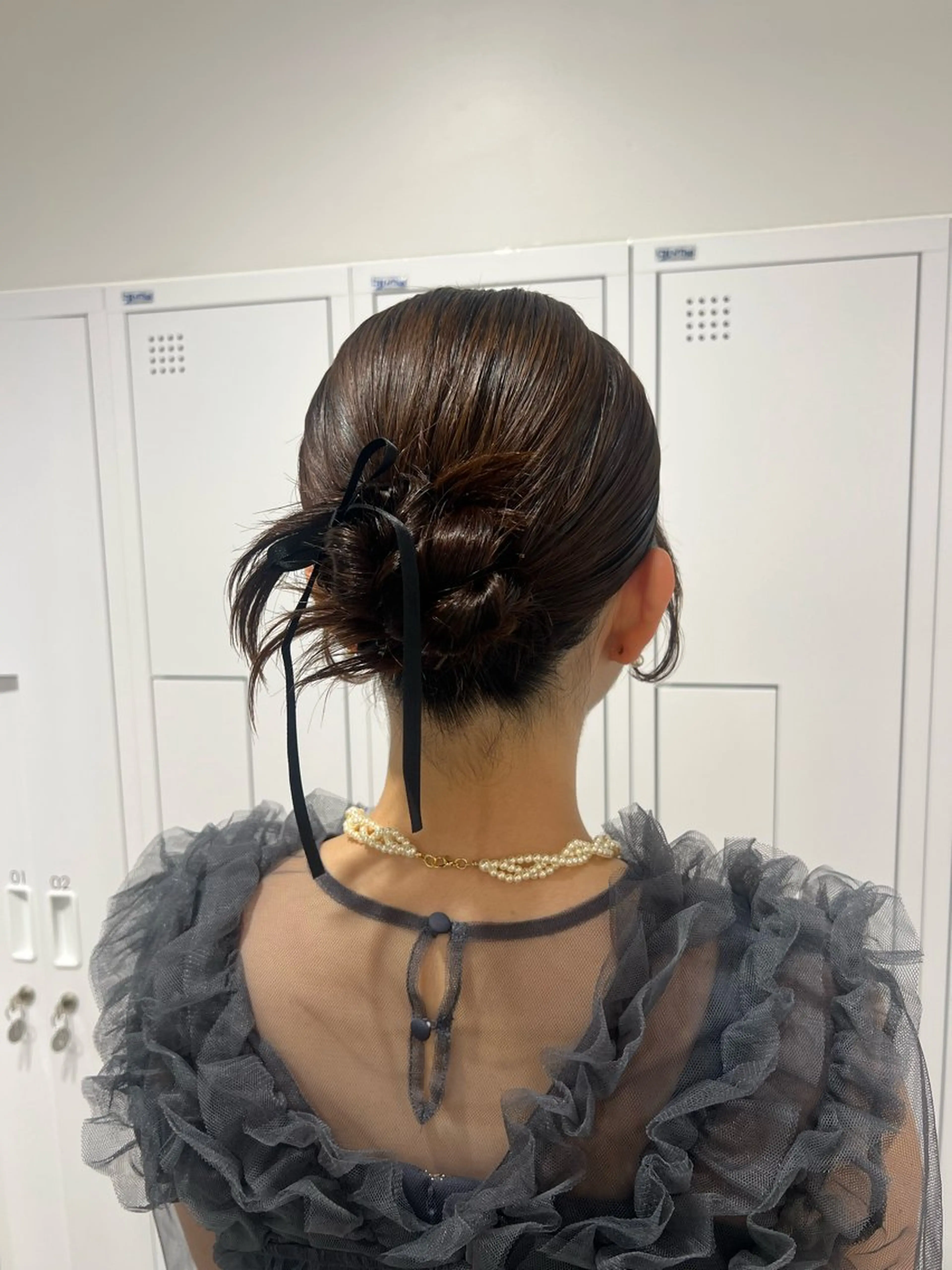 ミディアム ヘアアレンジ ヘアセット SALOWIN川崎WEST店所属・🌷川崎/アレンジ/ 暖色ボブ/コトネ🌷のヘアスタイル