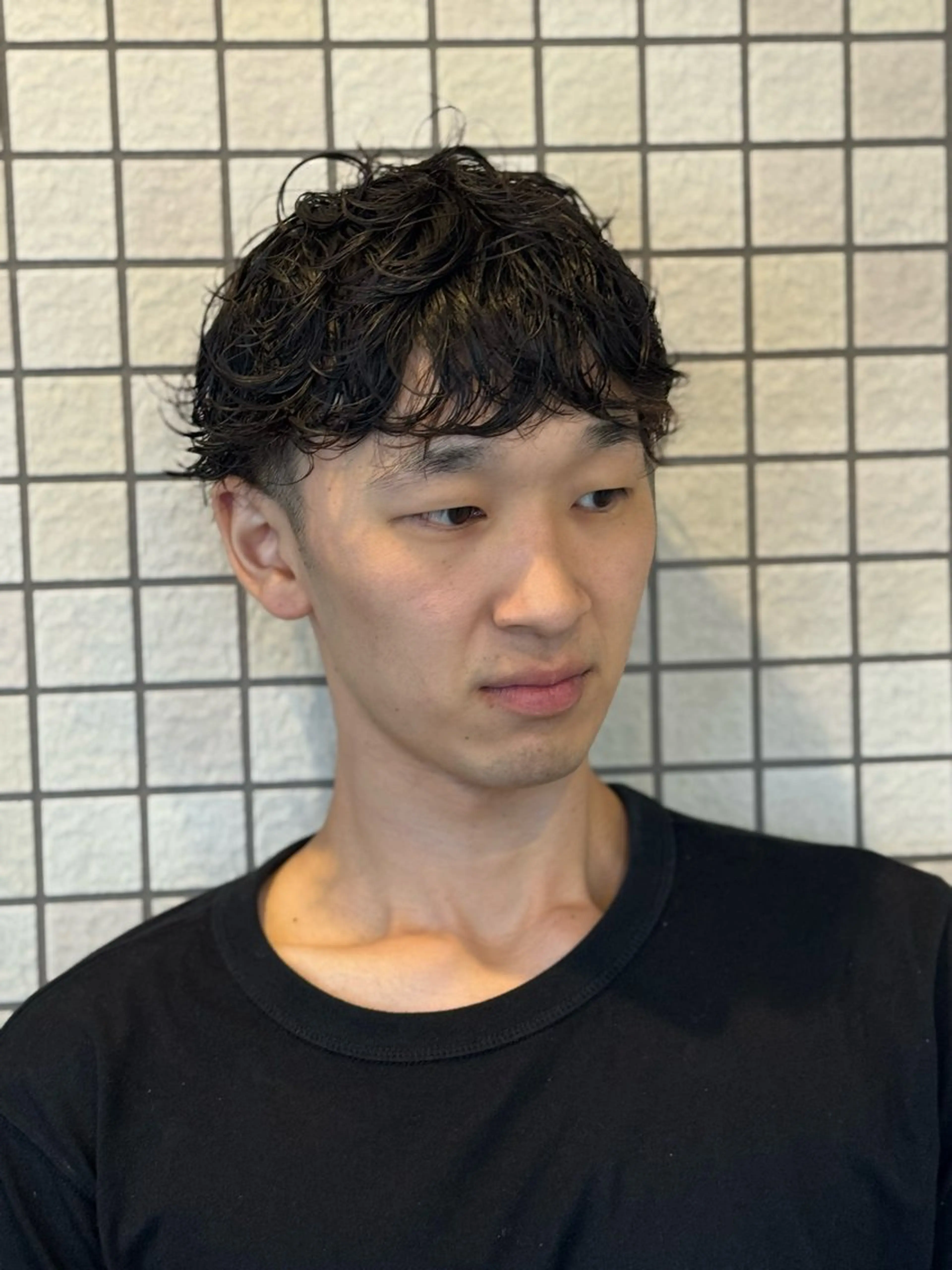 メンズ カット パーマ leo/ナチュラル/ 海外style🐻のヘアスタイル