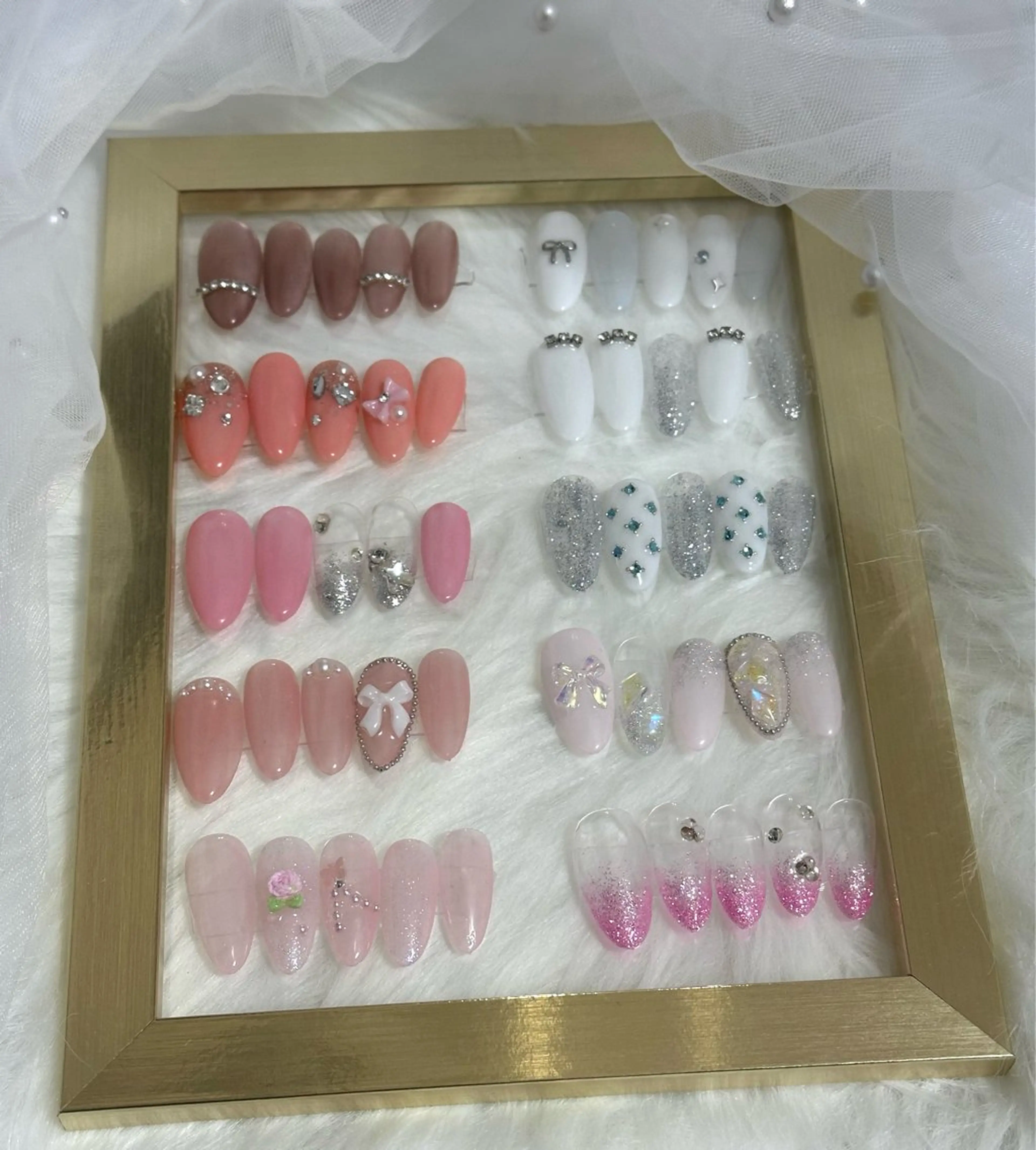 【🌟サンプルモニター募集🌟】撮影OKで特別価格♡ワンホン・ガーリーネイル💅🎀(オフ込み)の写真
