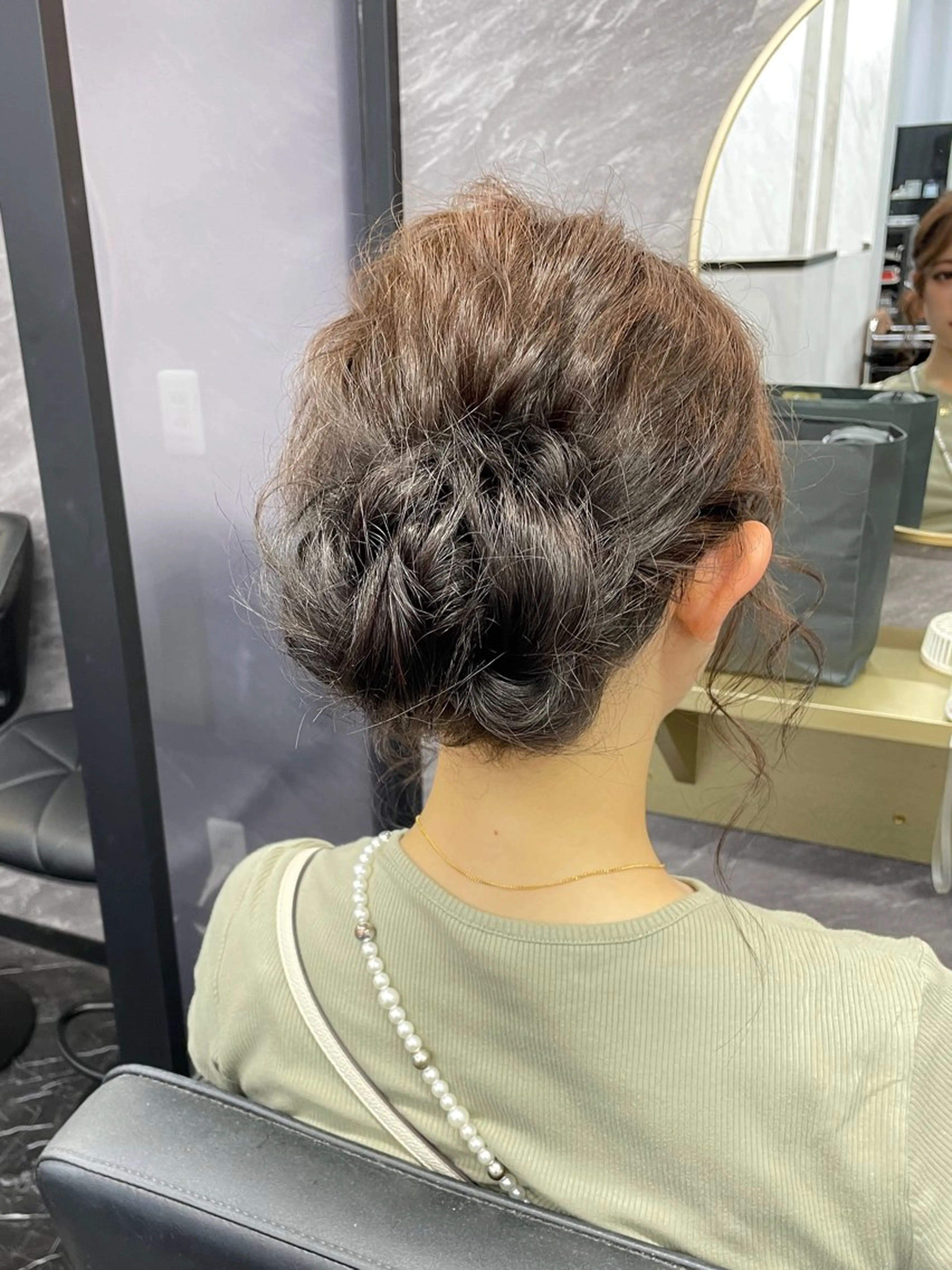 セミロング ヘアアレンジ ヘアセット エクステ🩵ブリーチ 韓国ヘア🩵KAEのヘアスタイル