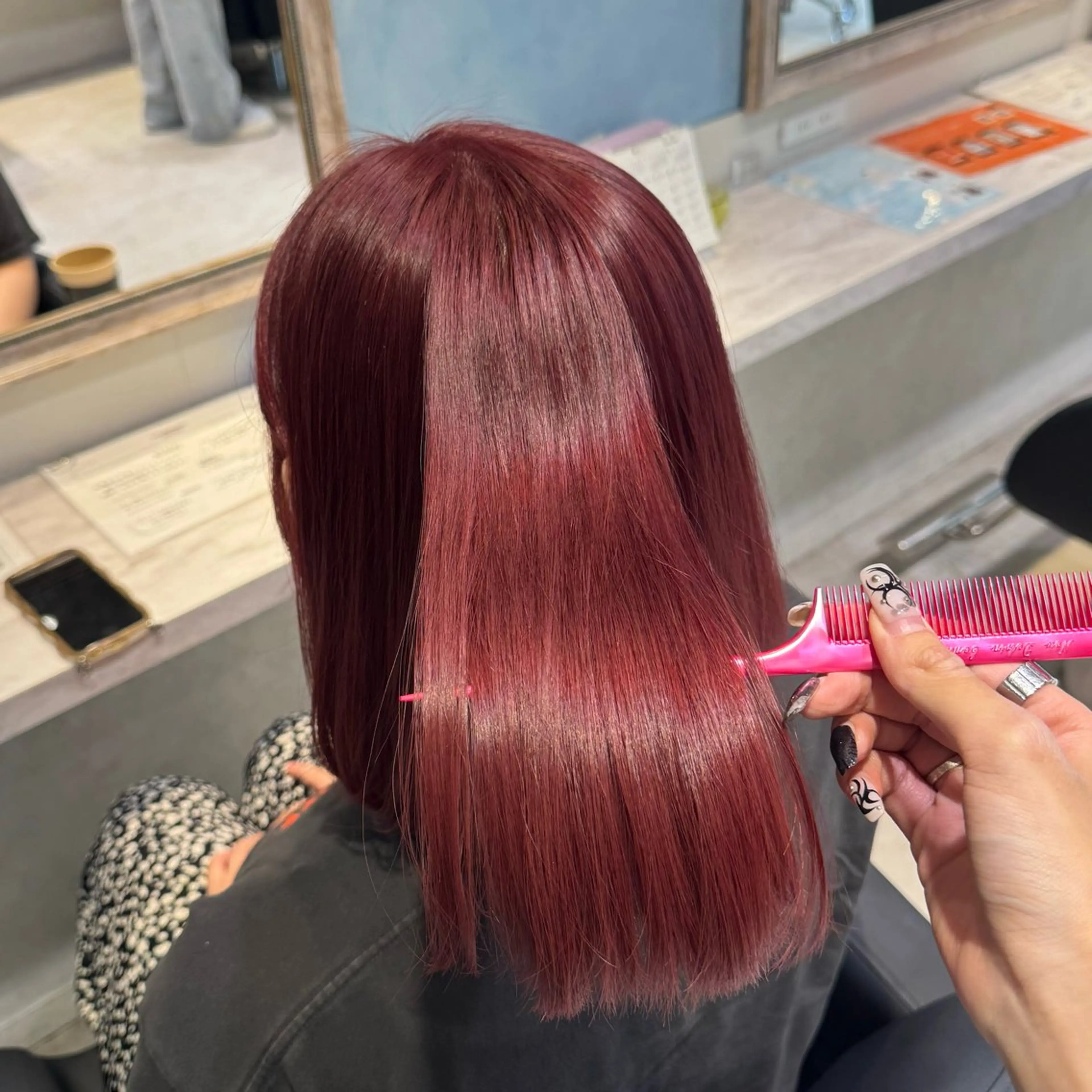 ミディアム カラー ブリーチ ケアブリーチ ケアカラー 髪質改善 韓国風ヘア ヘアカラー トリートメント 🦋ブリーチ/カラー 専門Aya💖のヘアスタイル