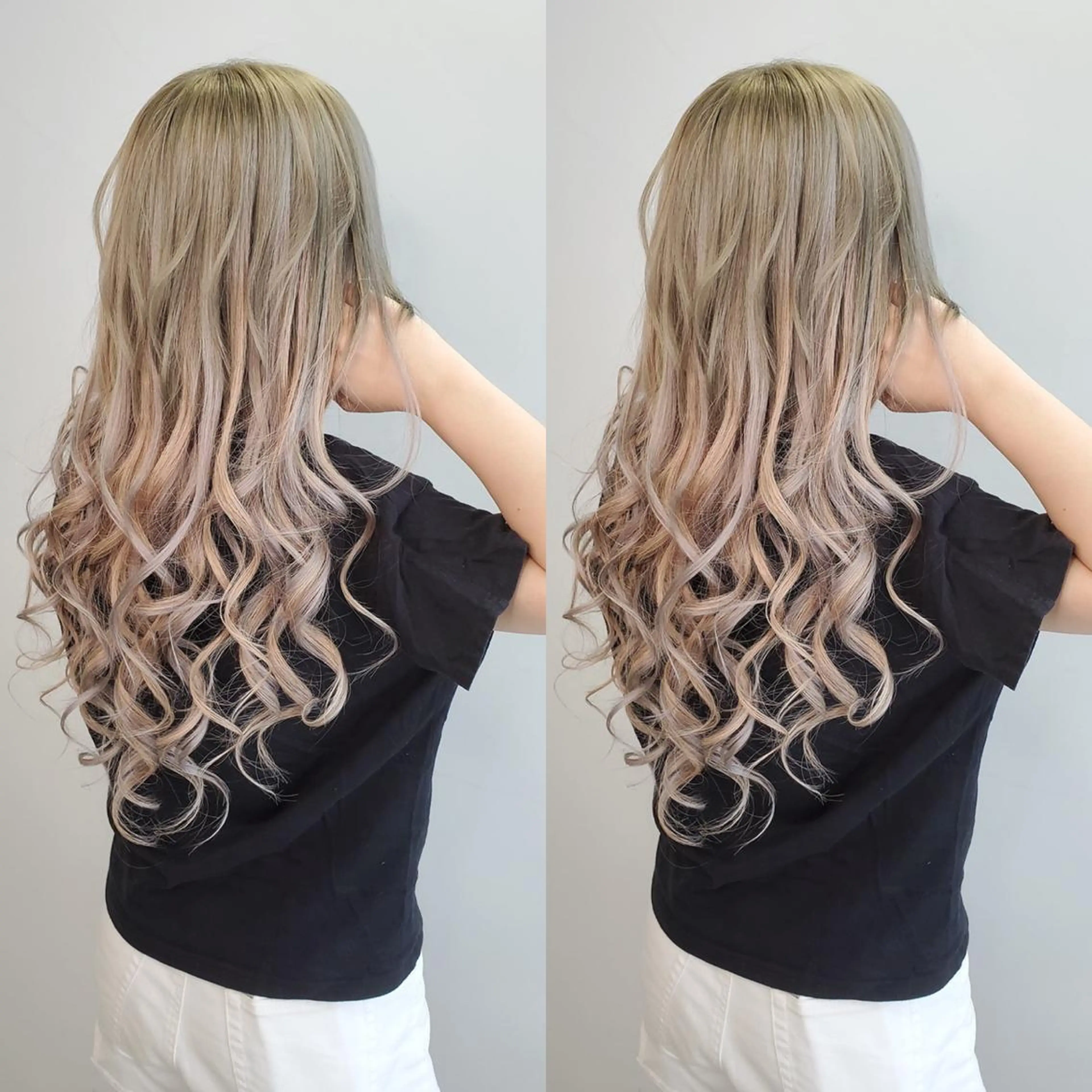 ロング 💎馴染むエクステ ×カラーTOMO💎のヘアスタイル