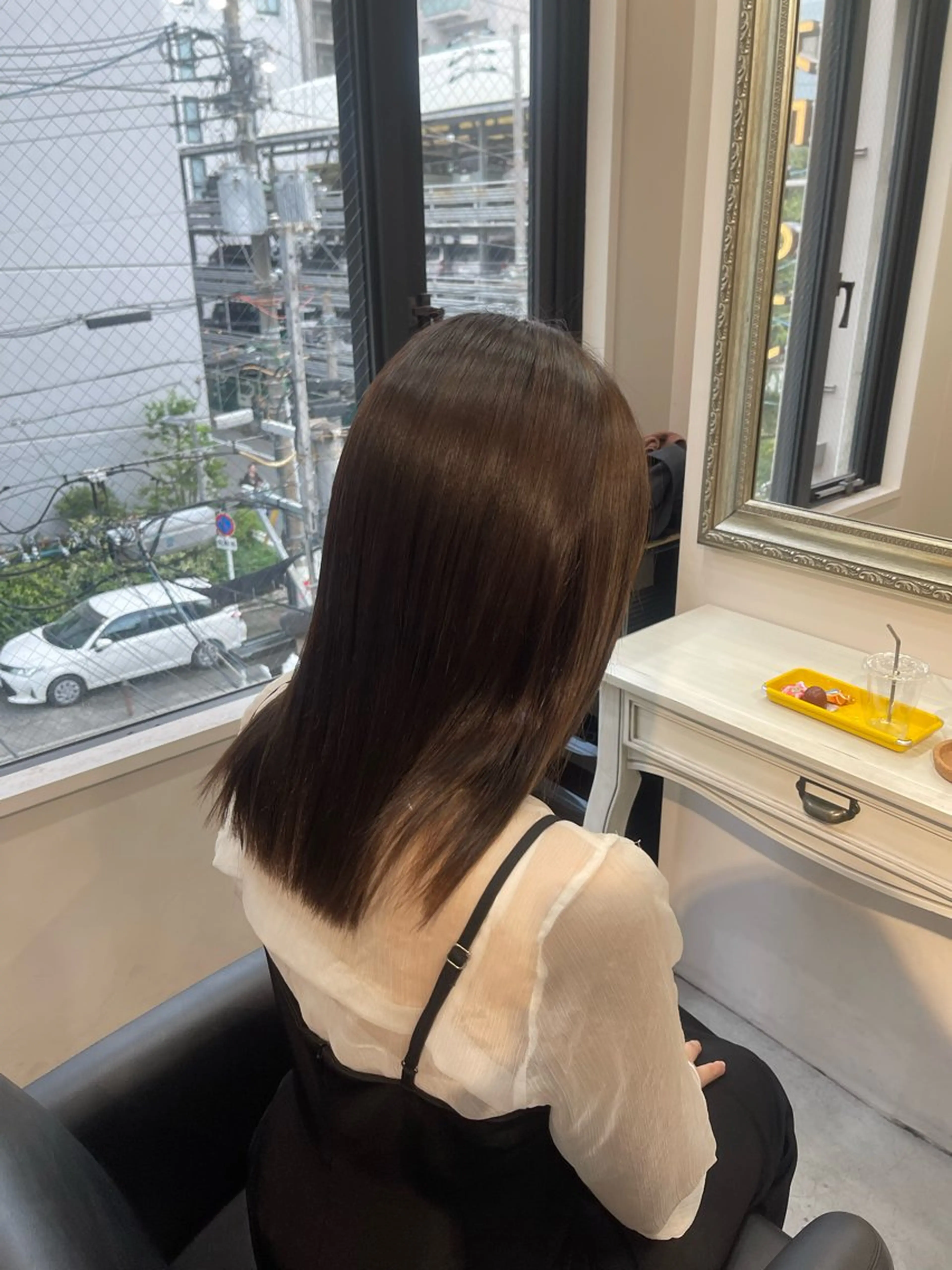 ロング カラー カット 縮毛矯正 トリートメント 縮毛矯正/美髪 NENE/CIENのヘアスタイル